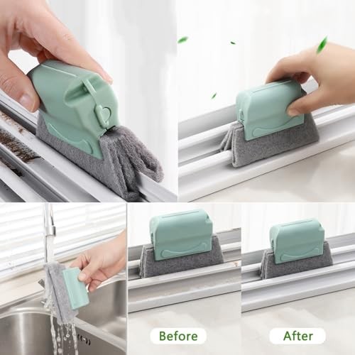 14Pcs Window Track Cleaning Tools, Deep Clean Groove Gap cleaning brush Kit