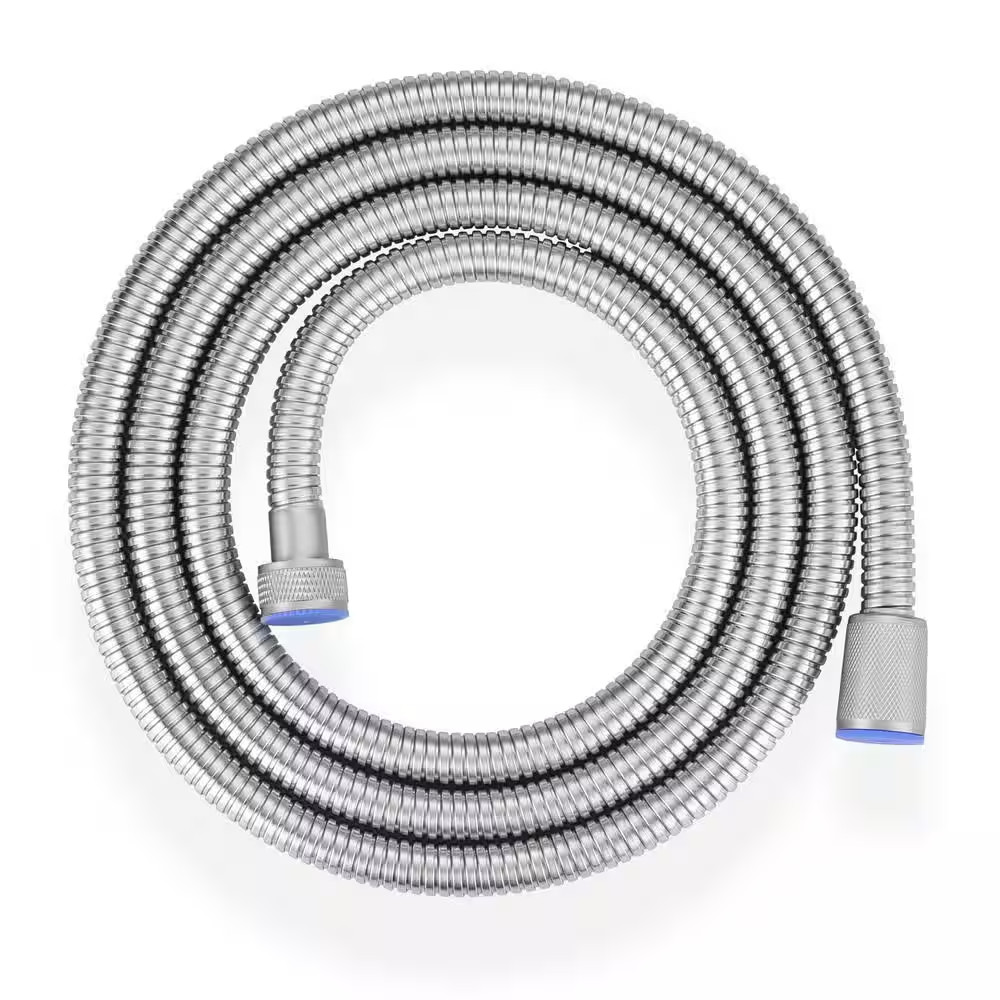 63 In. Stainless Steel Replacement Handheld Shower Hose in Brushed Nickel