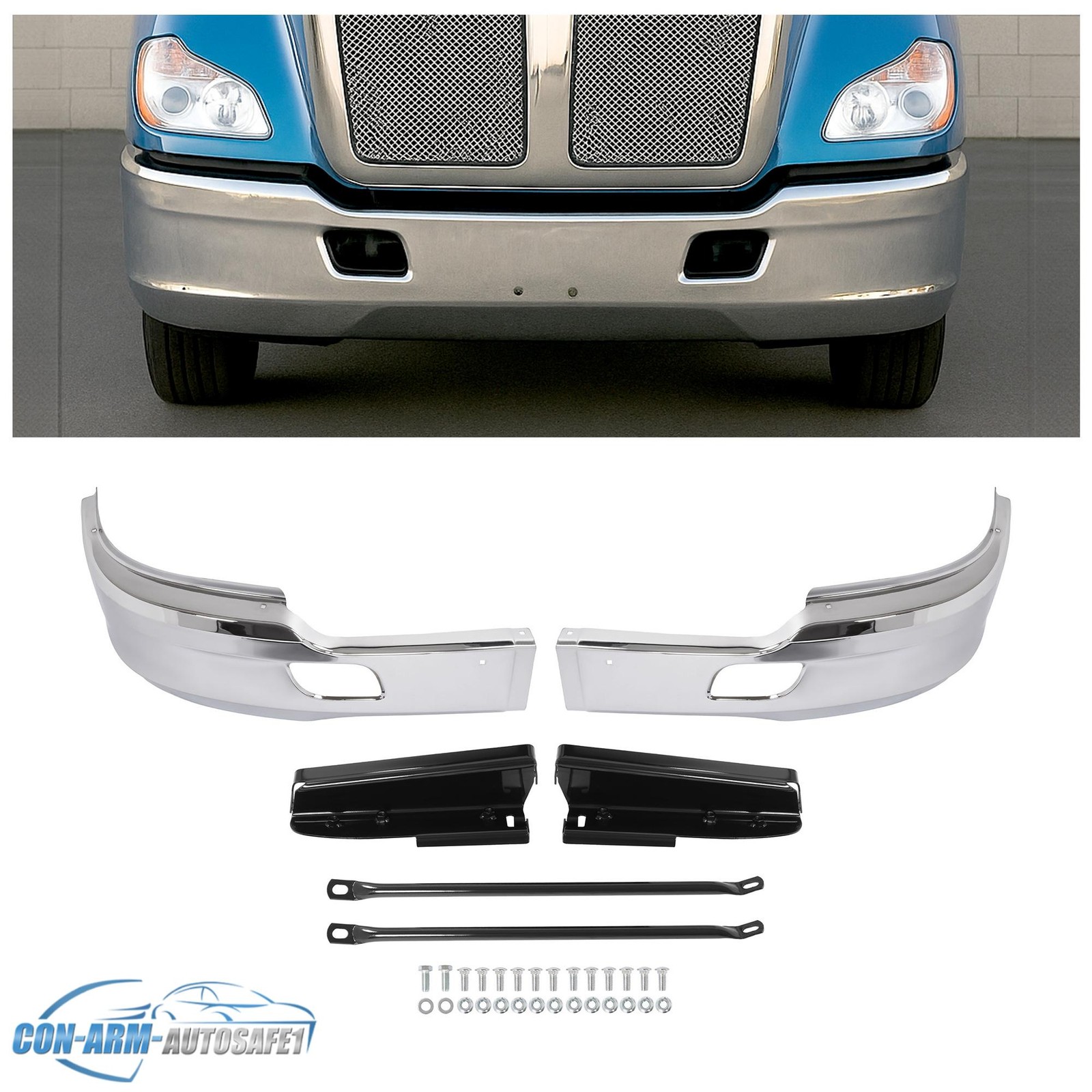 Front Bumper Corner Left&Right Side W/O Fog For 2012-2021 Kenworth Truck T680