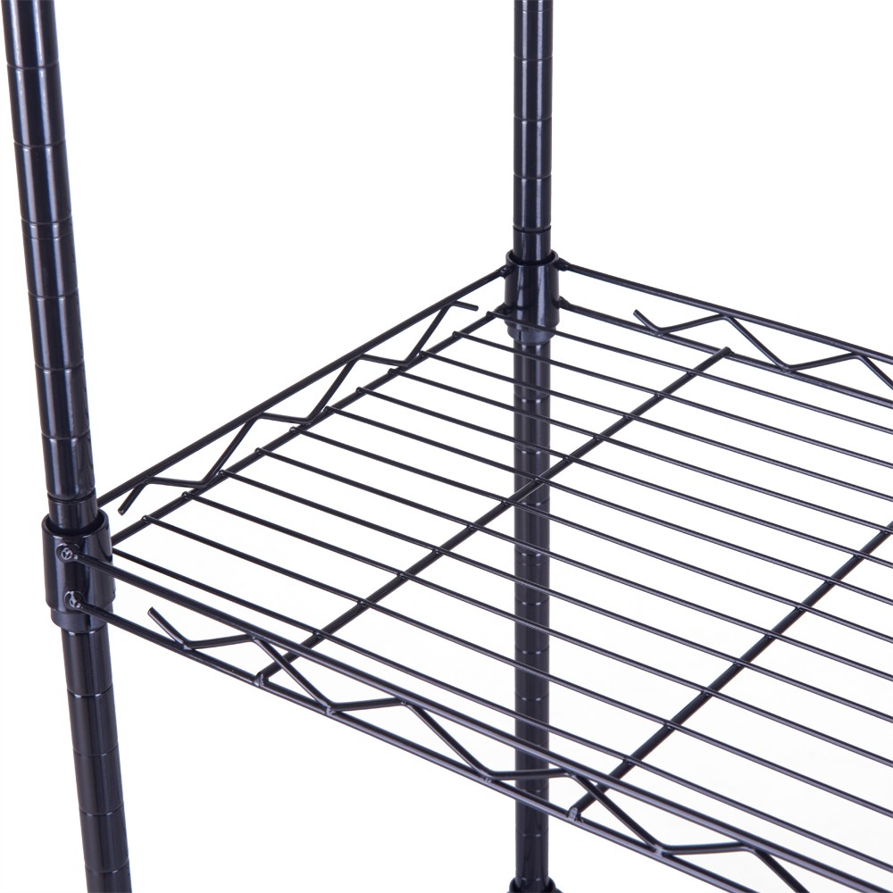 4-Tier Wire Shelving Unit Metal Storage Rack