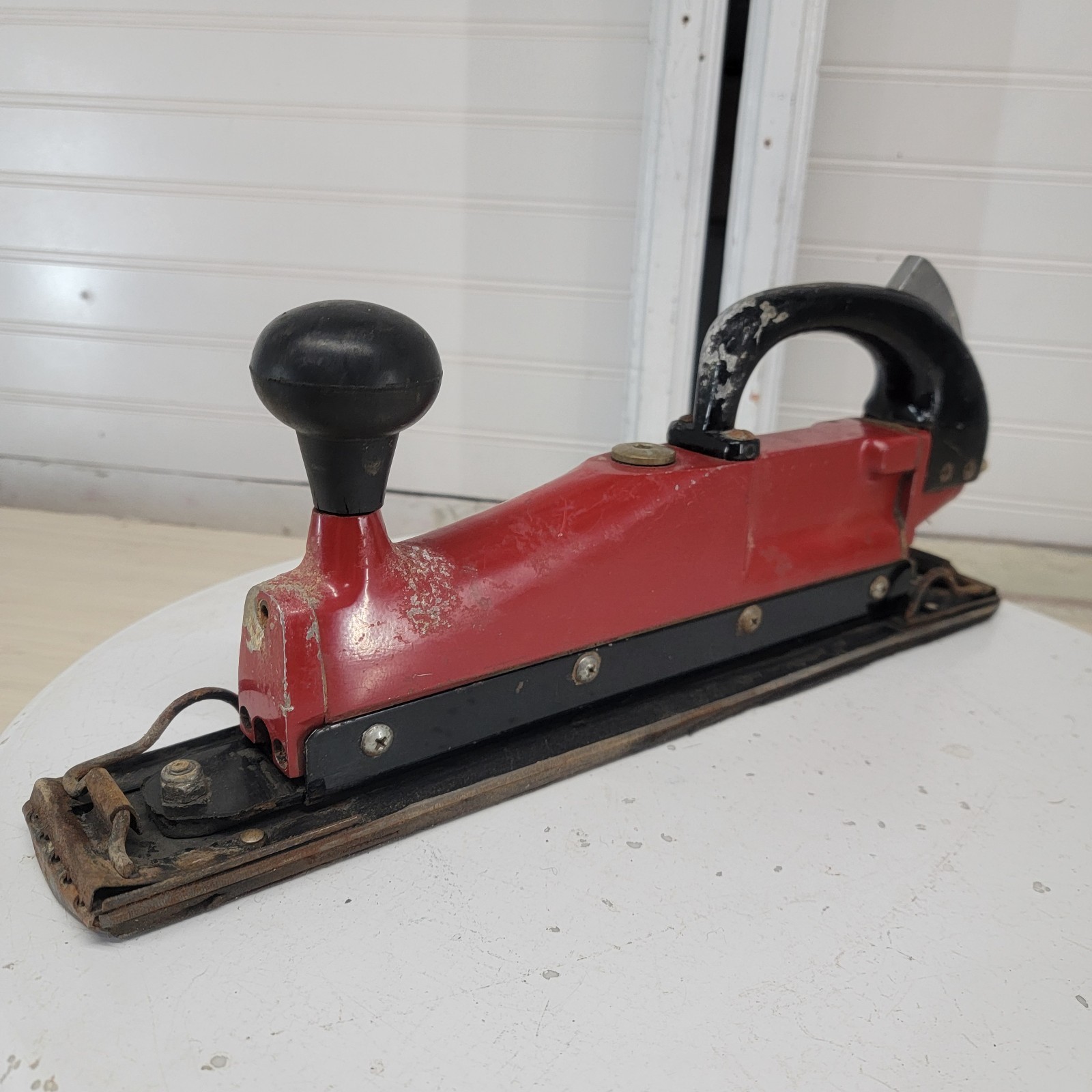 Central Pneumatic 280 Straight Line Air Sander Tested Working Long Board