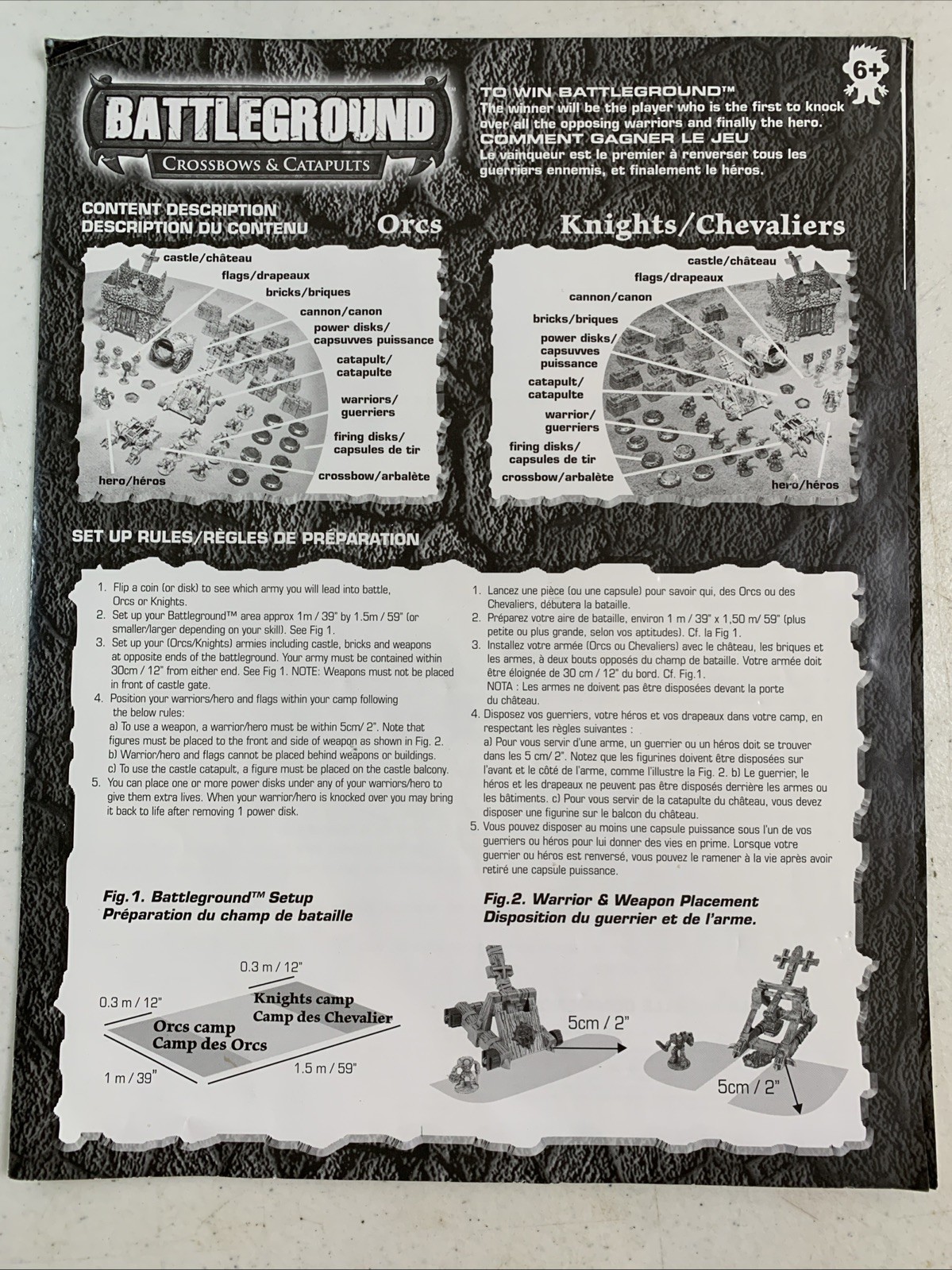 Battleground Crossbows and Catapults, Moose, Owner's Manual / Rules of Play