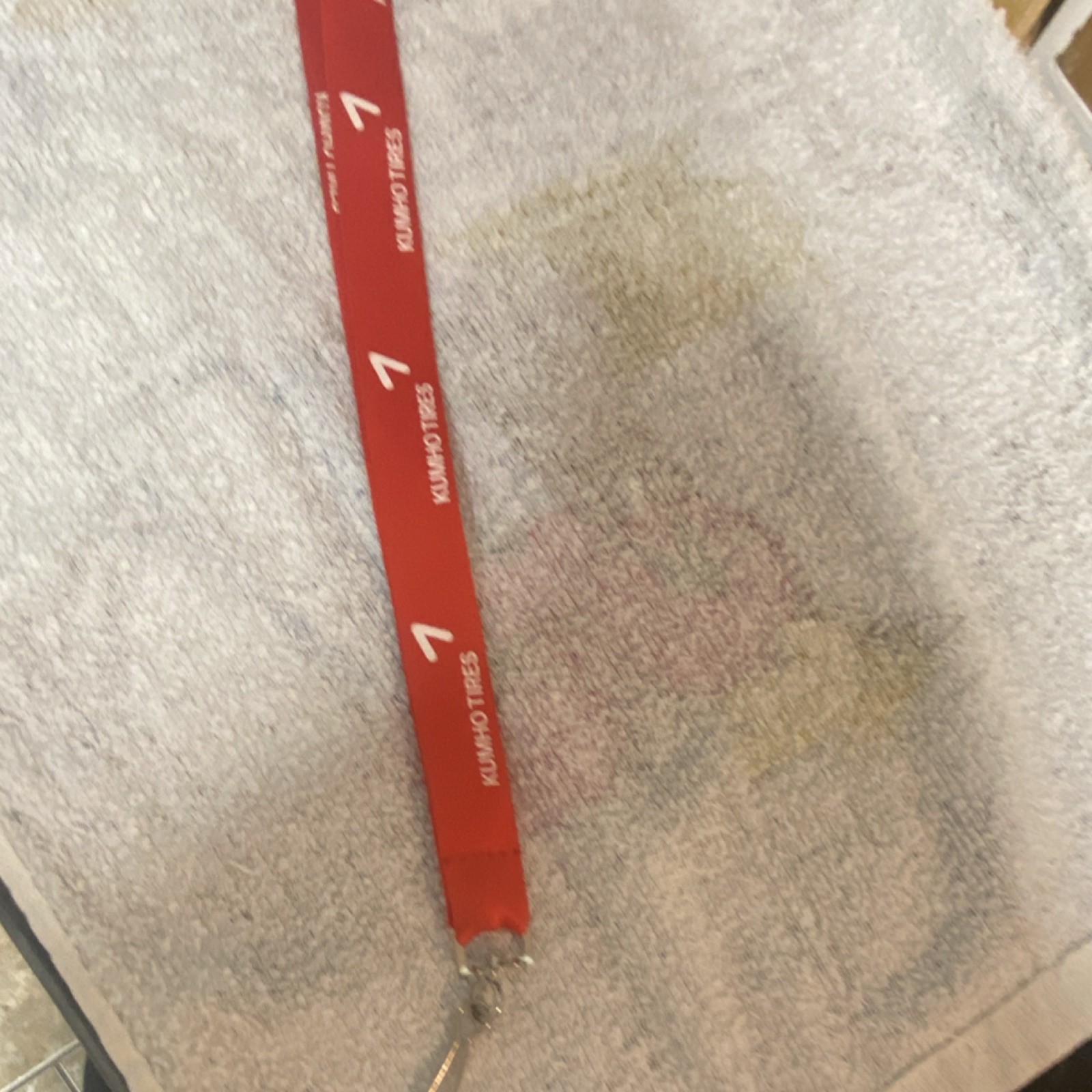 Kumho Tires Lanyard With Clip Hook