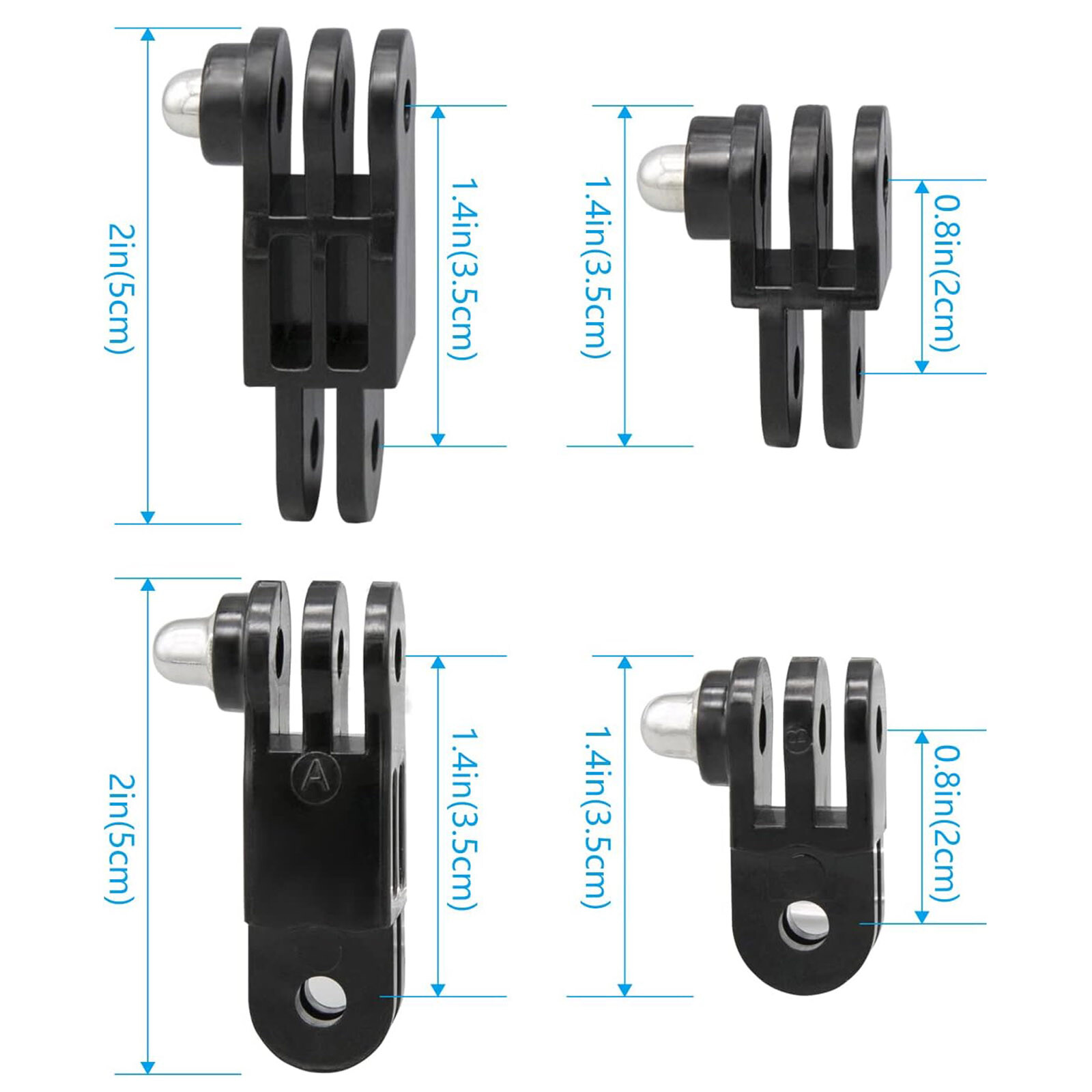 Adjustable Extension Pivot Arm+Screws Adapter Kit for GoPro DJI Insta360