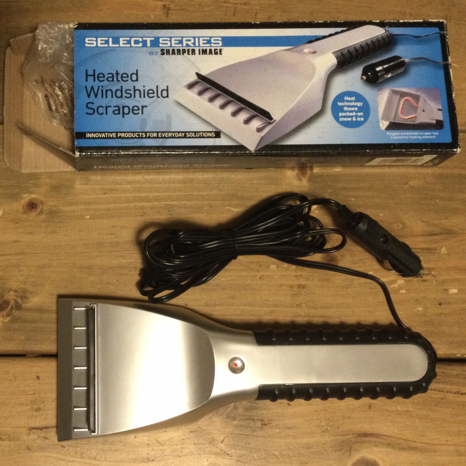 Vintage The Sharper Image Select Series Heated Windshield Scraper In Box Tested