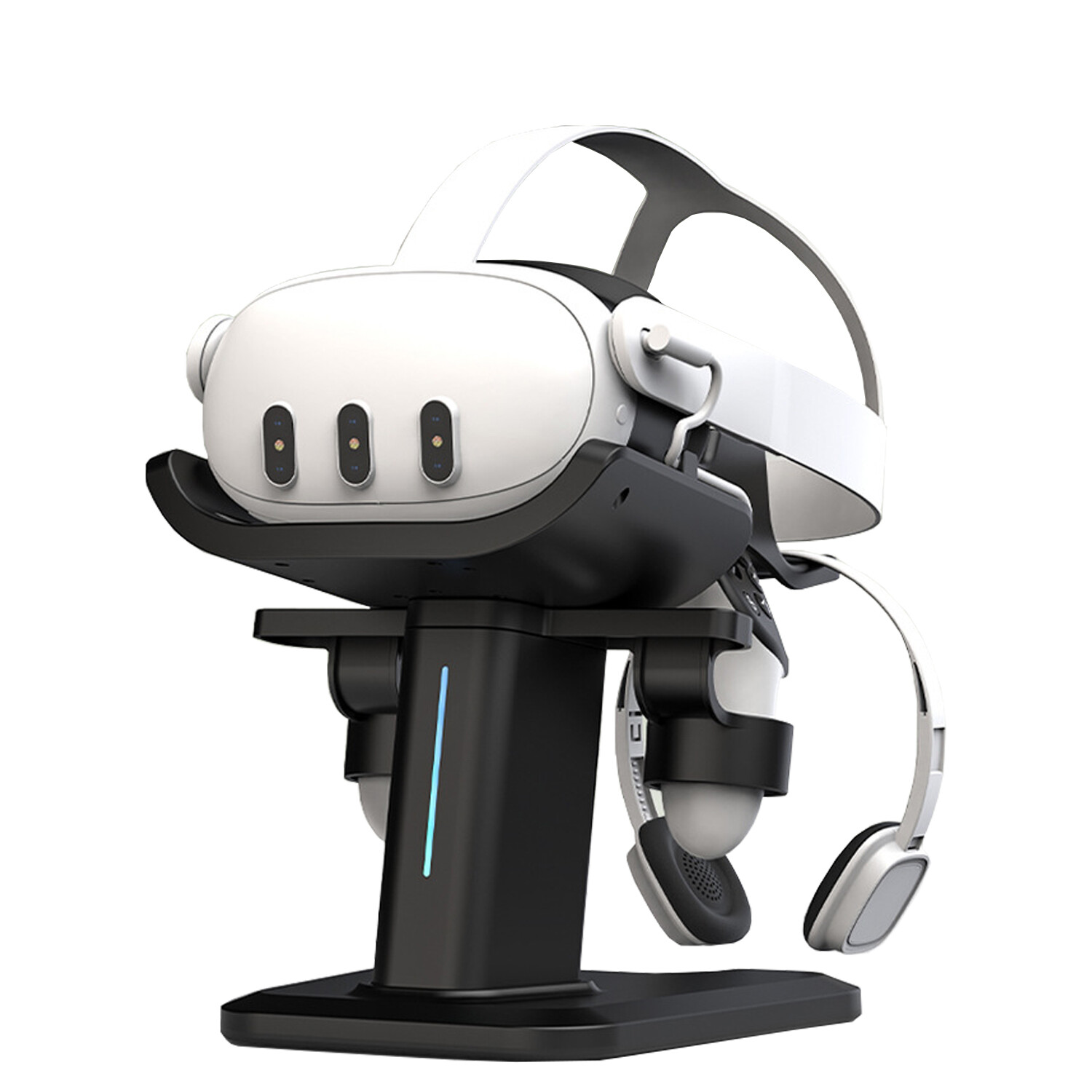 Display Stand for Quest 3 Headset Controllers Desk Base Charging Dock Holder