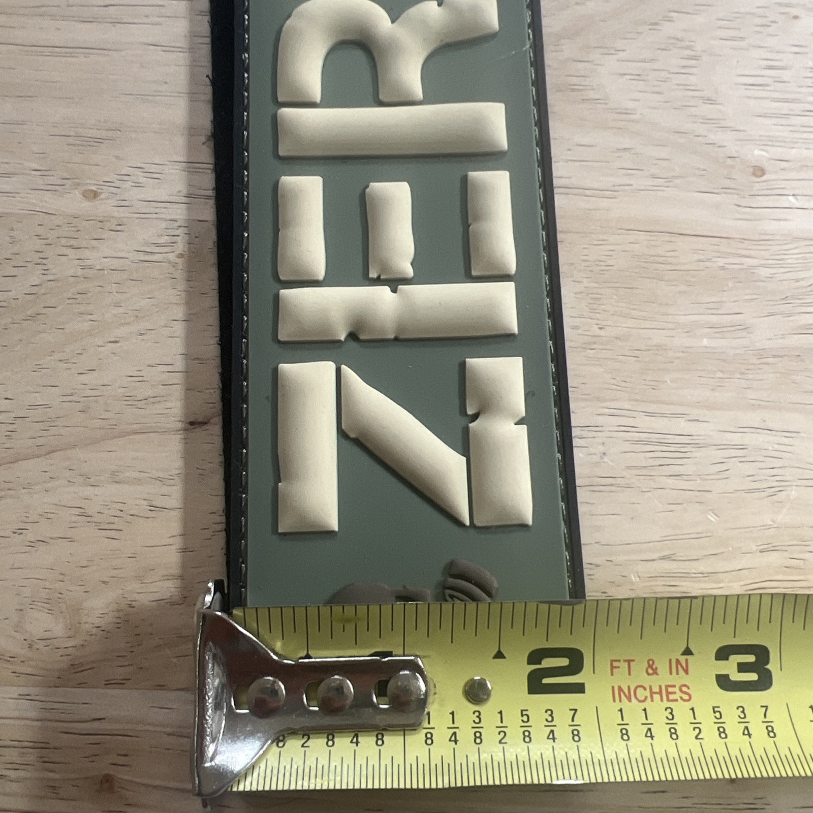 Z.E.R.T. PVC Raid Patch - Olive Drab Green / Tan (7" x 2")