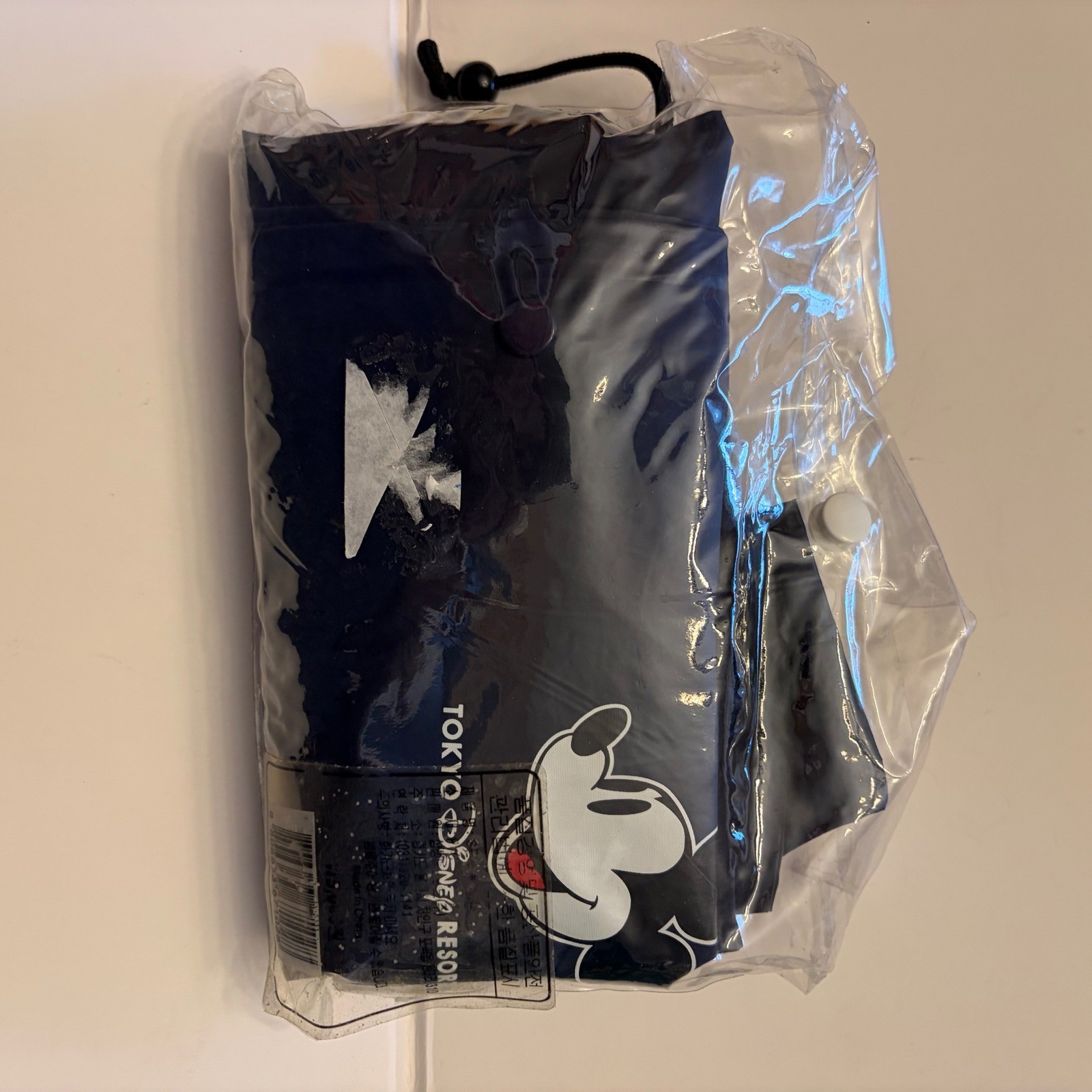 Tokyo Disney Resort Mickey Mouse Foldable Rain Poncho Bag