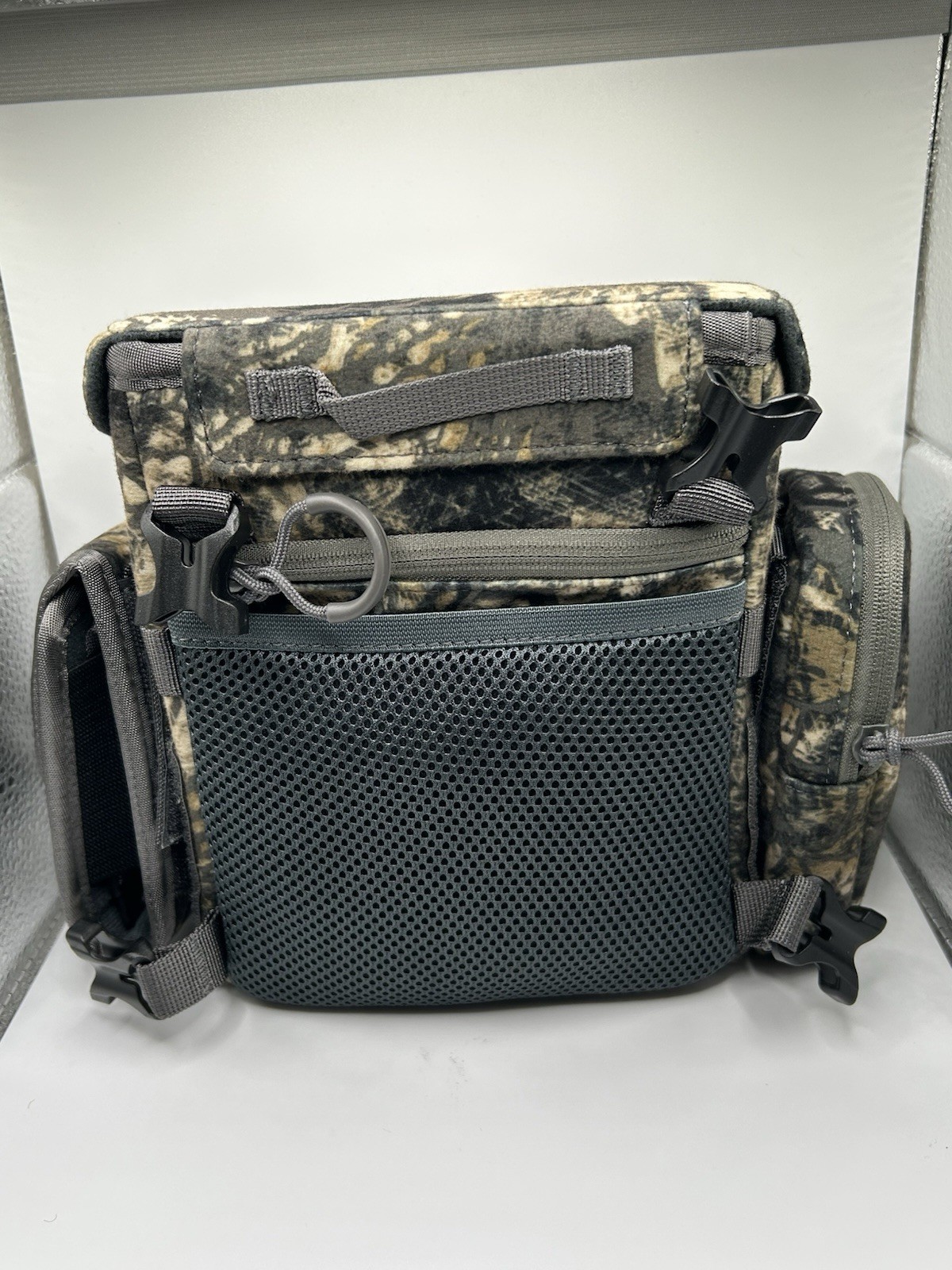 MOXULE Binocular Harness Chest Pack with Rangefinder Pocket Camo