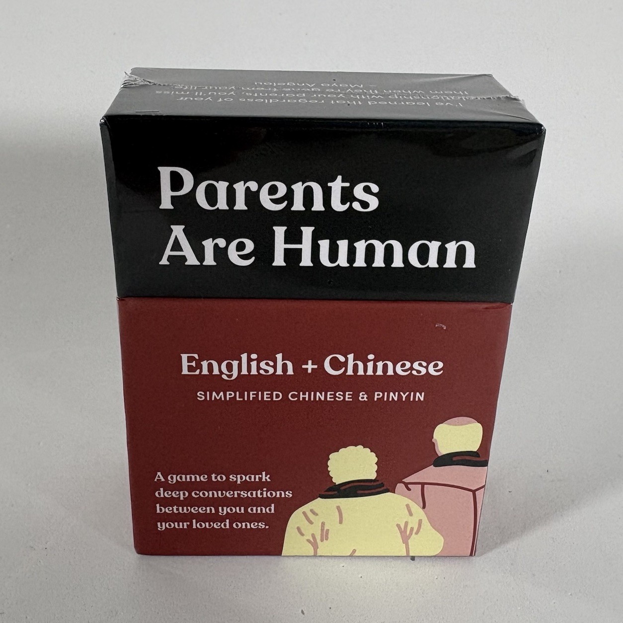 NEW Parents Are Human: English + Chinese (Simplified Chinese & Pinyin) Card Game