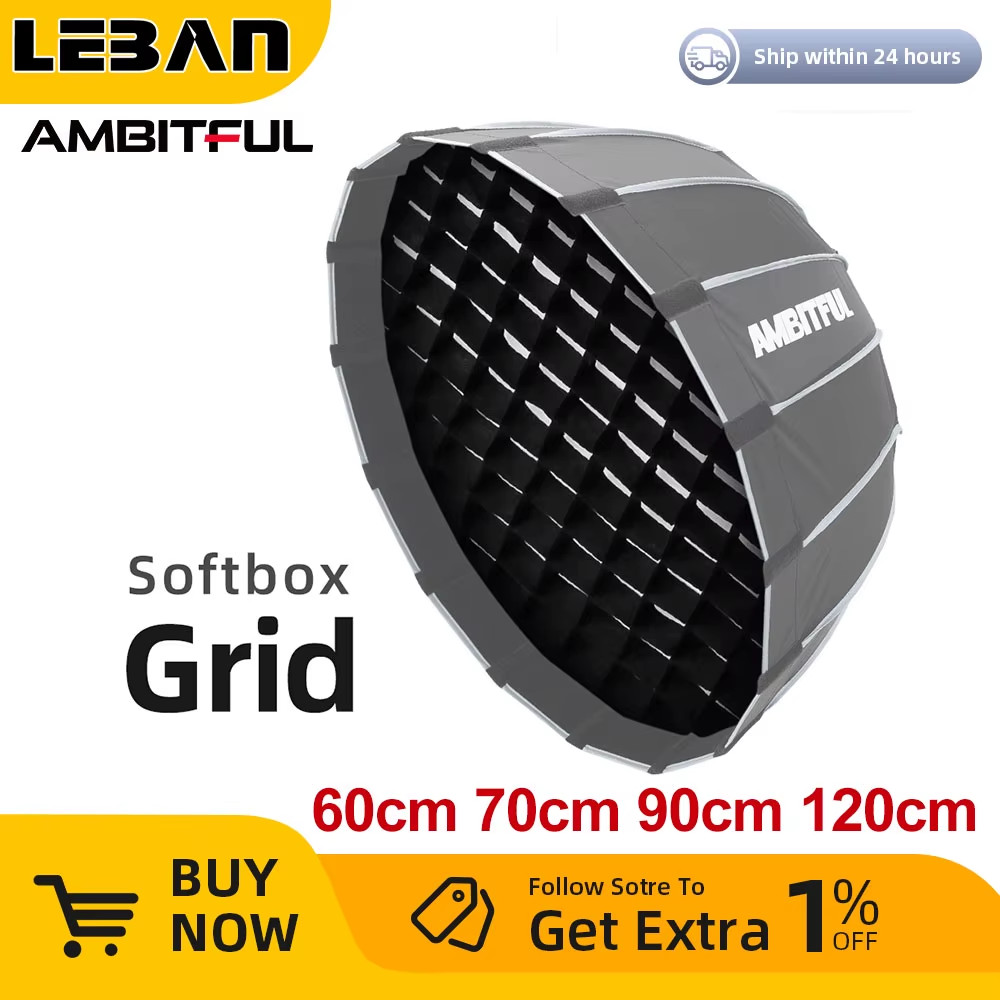 60cm 70cm 90cm 120cm Softbox Honeycomb Grid for Godox  Aputure Nanlite Neewer De