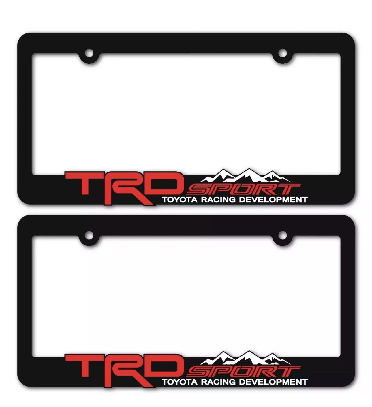 TRD-SPORT-License-Plate-Frames-Toyota-TRD-Tacoma-Tundra-4Runner-RAV4-Highlander
