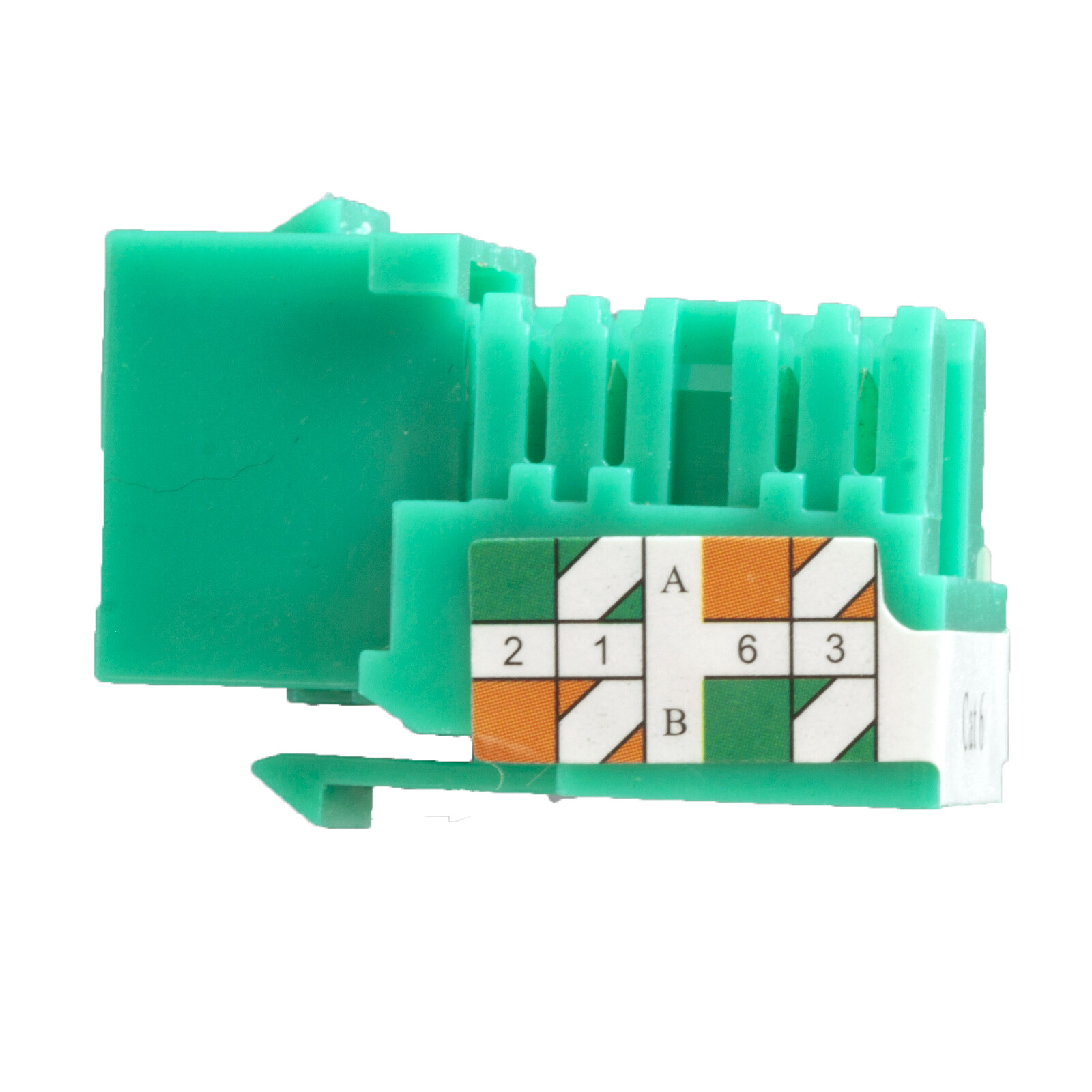 Cat6 Keystone Jacks in Green 15 Pcs Pack US Same Day Shipping
