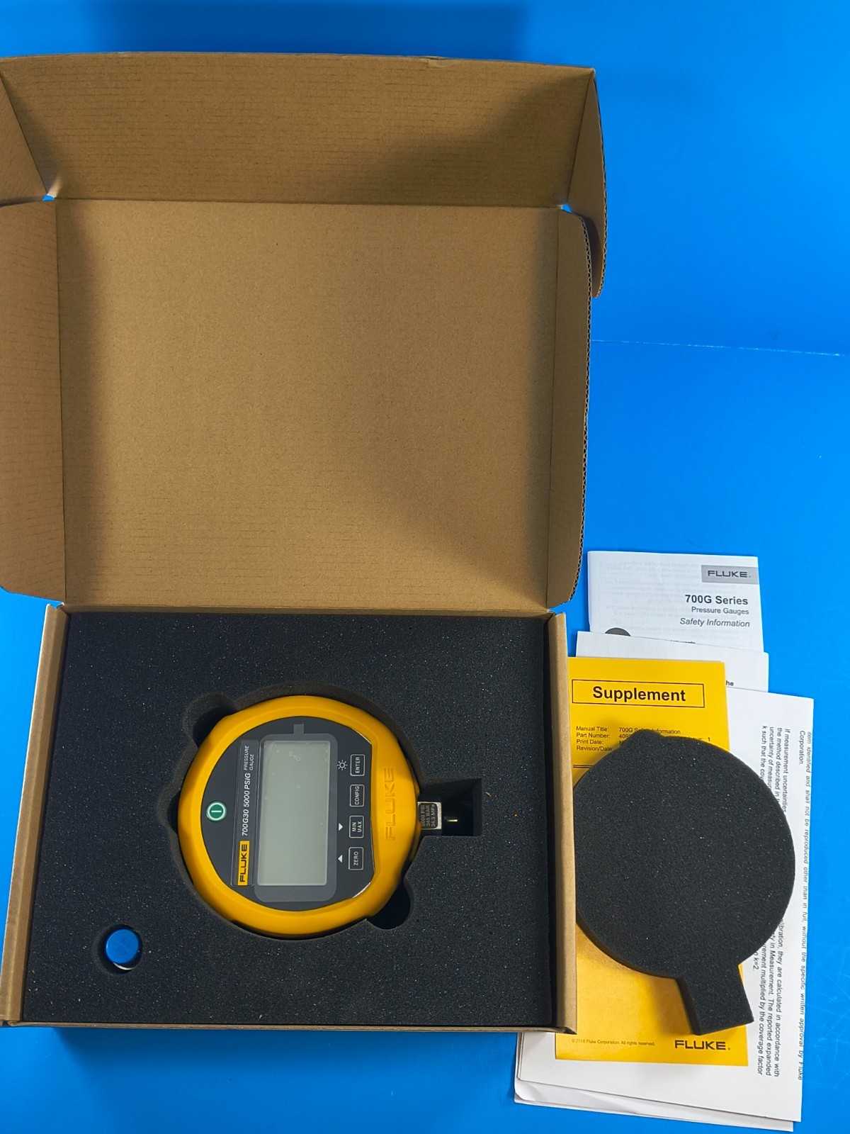 Fluke 700G30 5k 5000 PSI Precision Pressure Test Gauge Meter New