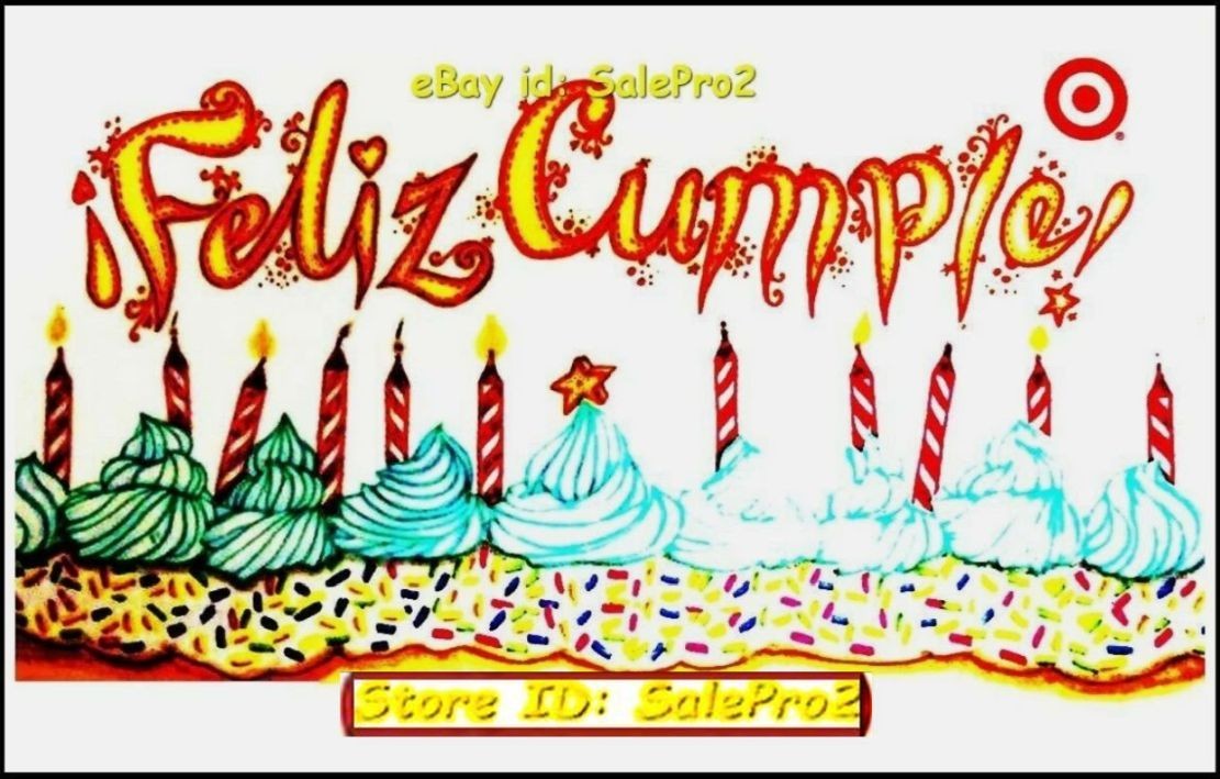 TARGET USA FELIZ CUMPLE 12TH BIRTHDAY PARTY CELEBRATION COLLECTIBLE GIFT CARD