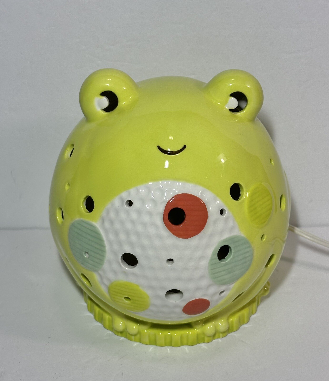 Lime Green Frog with Polka Dots Nightlight Infant/Child Lamp Frog Light