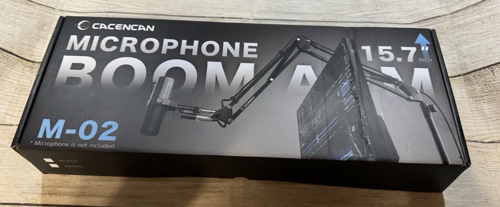 Cacencan Microphone Boom Arm 15.7" M-02 Black New in Box