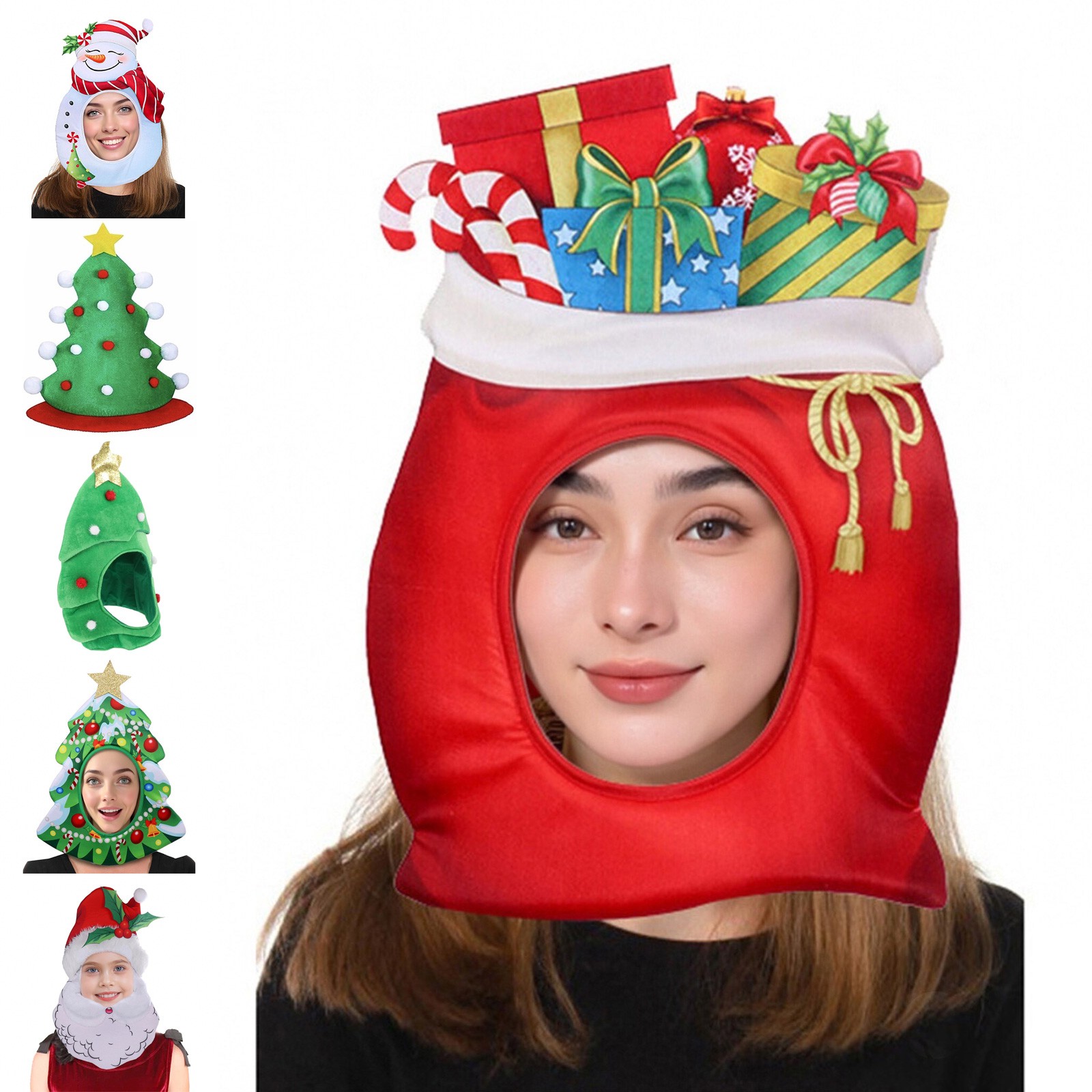 Adult Christmas Hats Santa Cap Comfort Xmas Hat Holiday New Year Festive Party
