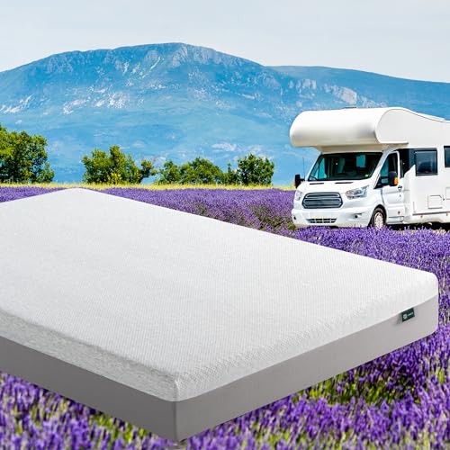 8 Inch Ultima RV Memory Foam Mattress [New Version], Short Queen, Fiberglass Fre