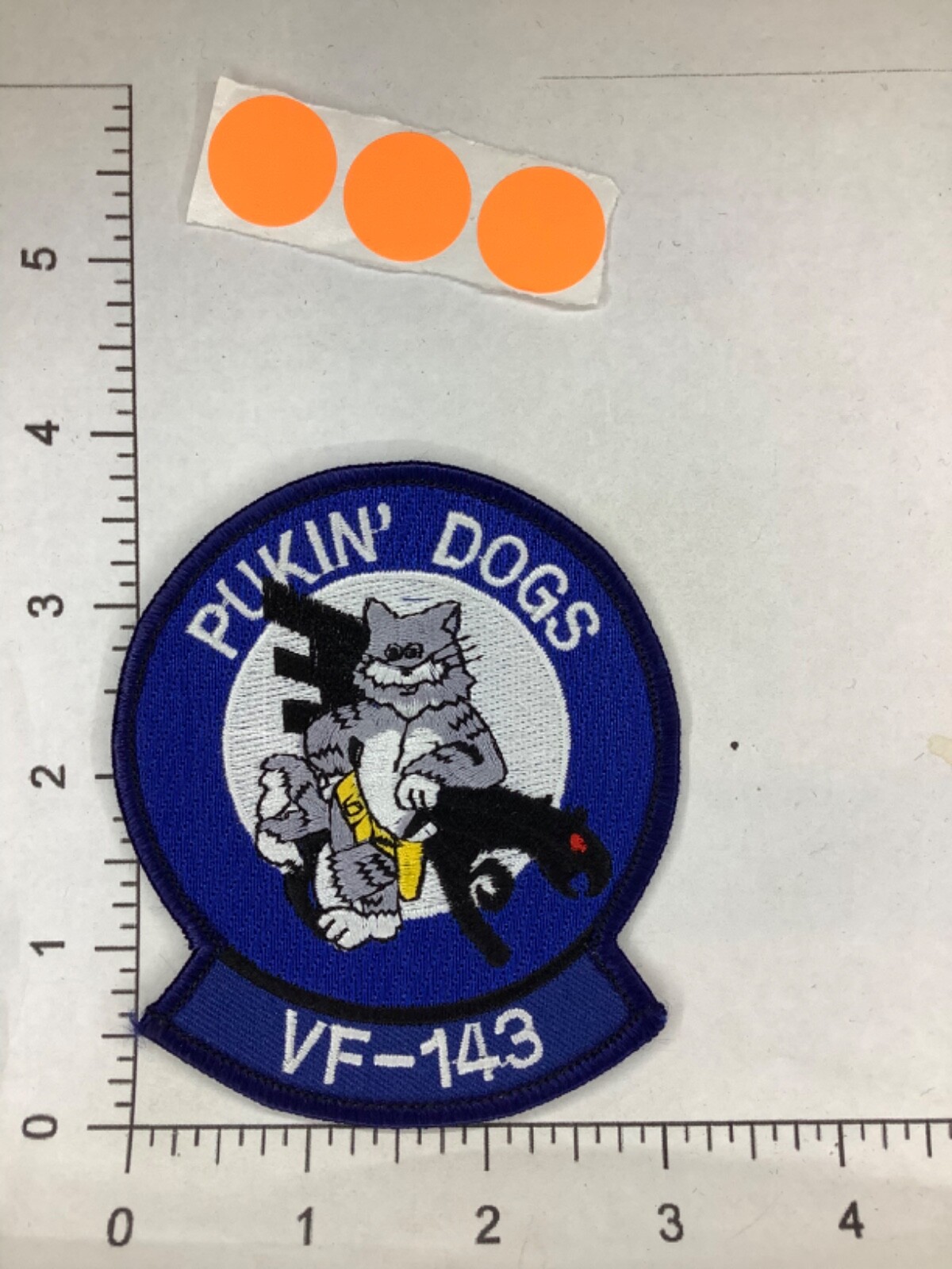 TOPGUN U.S NAVY F-14 VF-143 PUKIN’DOGS PATCH