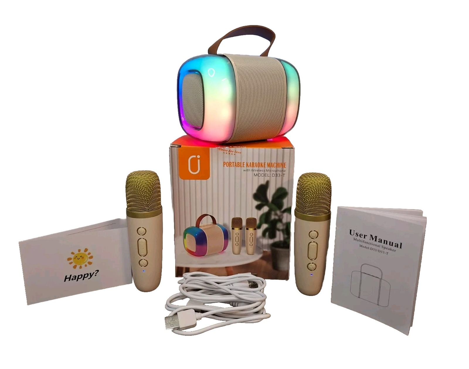 KIDS Karaoke Machine Speaker D33-T Portable MAKES A GREAT GIFT!!!!