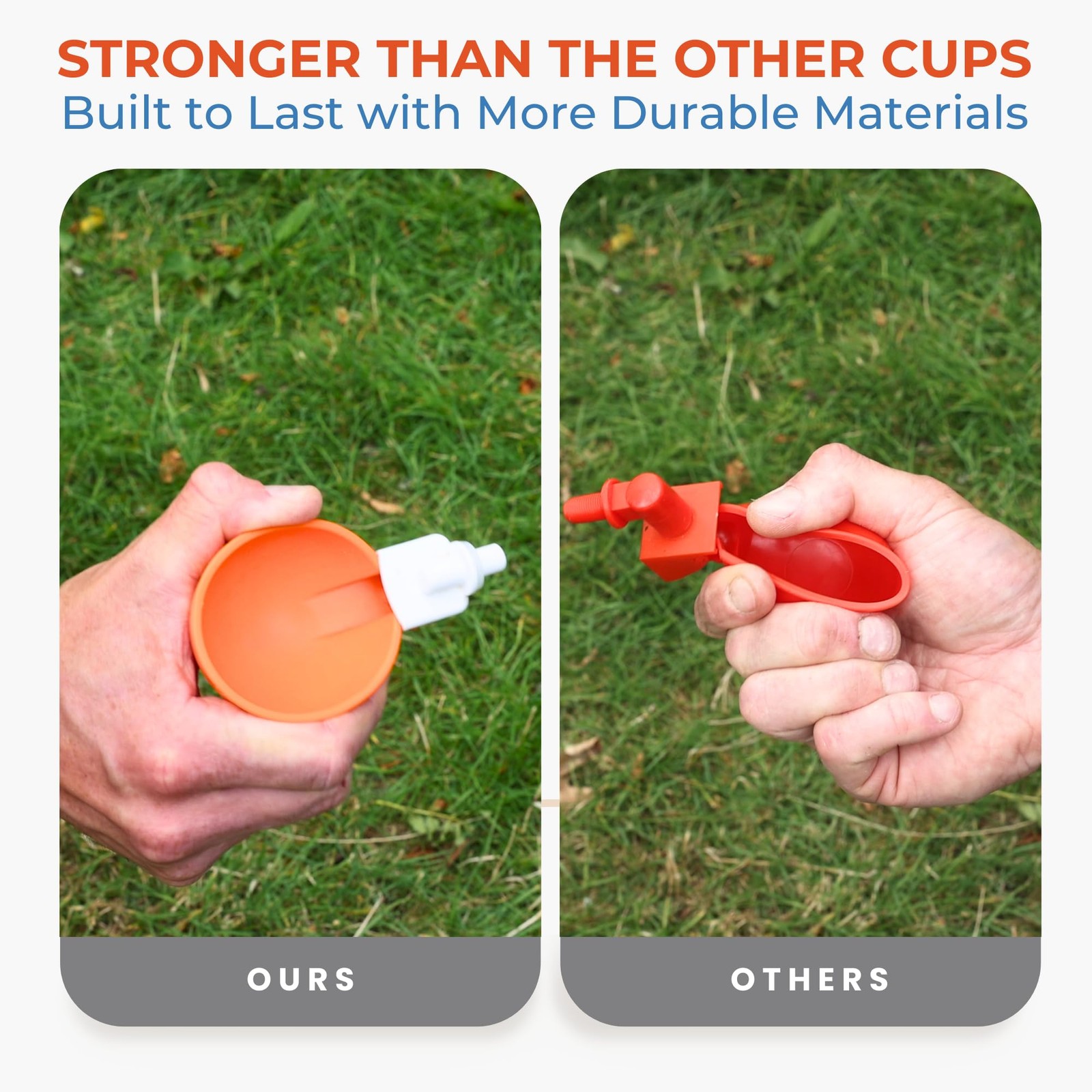 Large Automatic Chicken Waterer Cups | Chicken Water Feeder Suitable for Chic...
