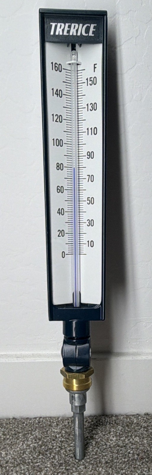 Trerice Analog Industrial Thermometer Gauge °F Scale Mounting Stem