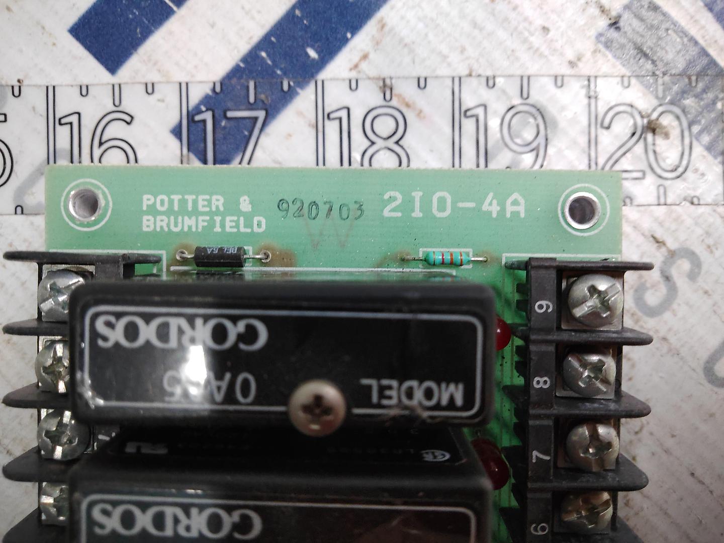 POTTER & BRUMFIELD 210-4A INPUT/OUTPUT BOARD MODULE