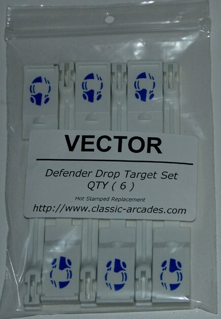 Bally Vector DEFEDER Pinball Machine DROP TARGET SET