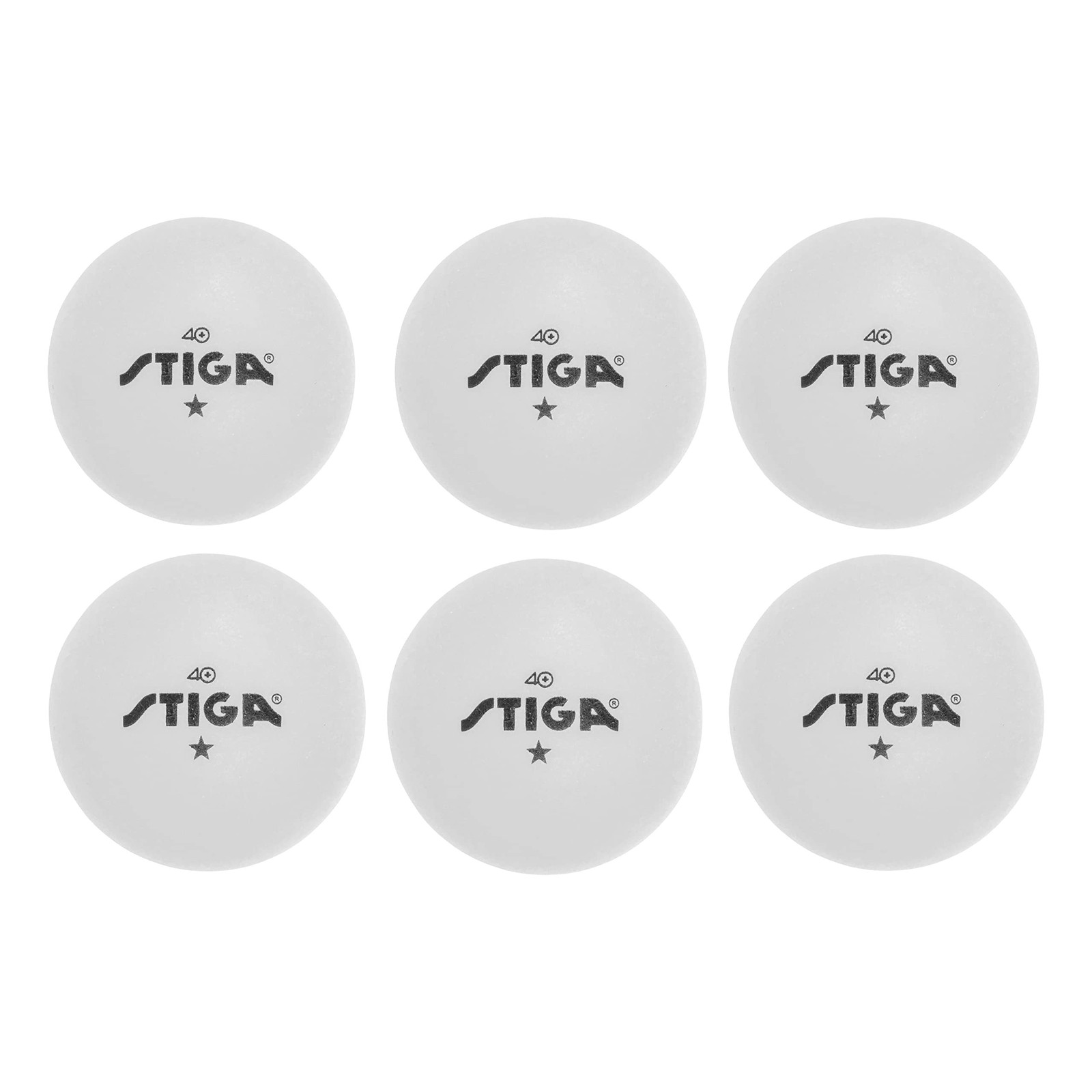 STIGA 1-Star Balls 6 Pack White