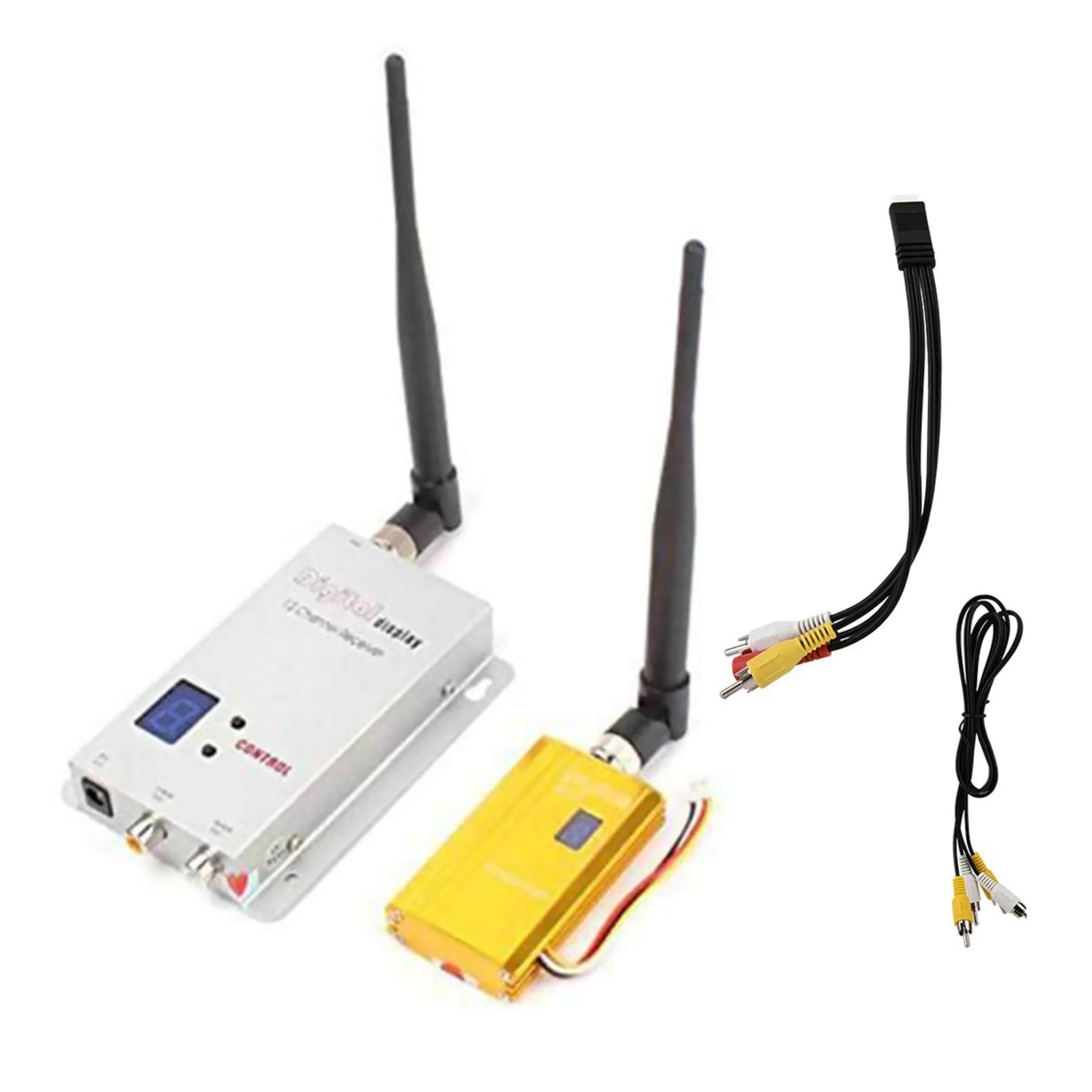 Long-Range Wireless Audio/Video Transmitter-Receiver Surveillance Accessories