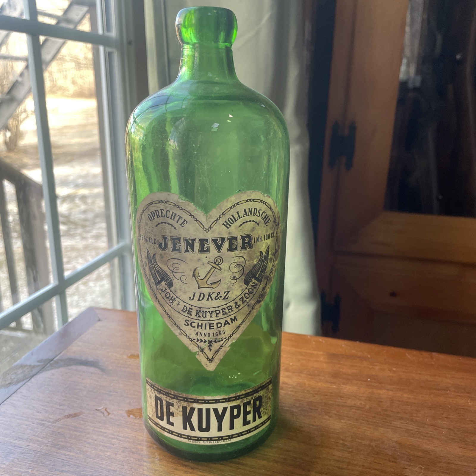 De Kuyper & Son  Jenever w/ Labels 9.5” Tall
