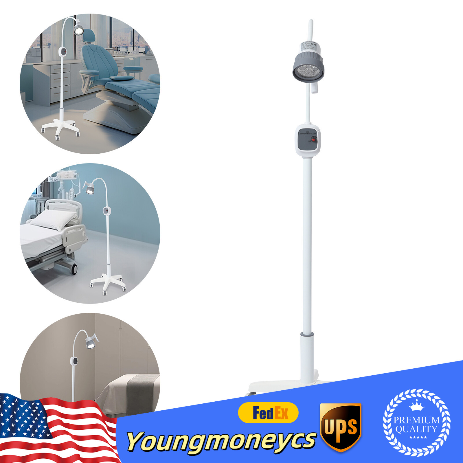 DC24V LED Modern Surgical Examination Lamp Medical Exam Light White 42*5.6cm NEW