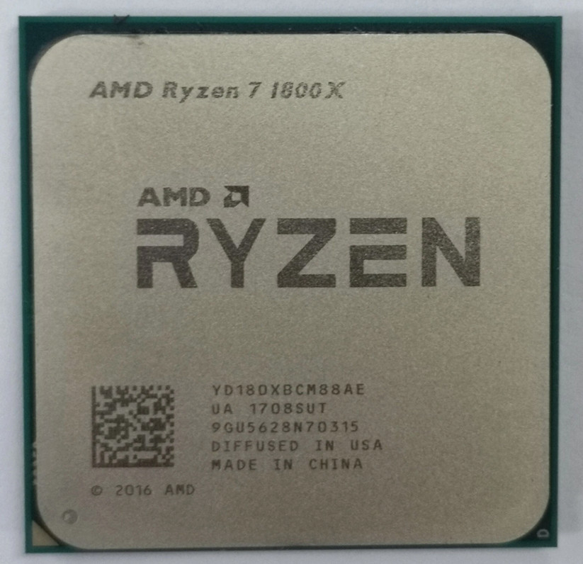 AMD Ryzen 7 1800X R7-1800X 3.6 GHz 14 nm 8-Core Socket AM4 CPU Processors