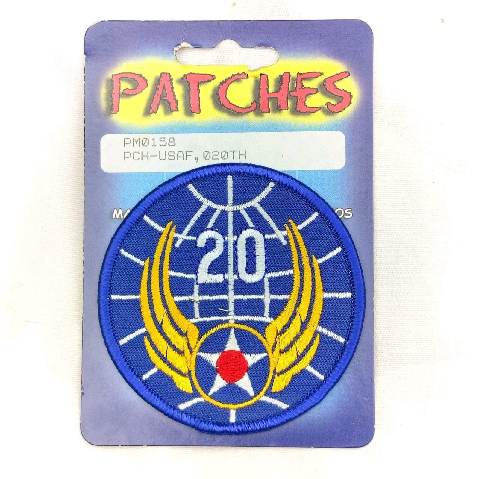 NEW Eagle Emblems Military Patch 20th Air Force USAAF Embroidered WWII NOS