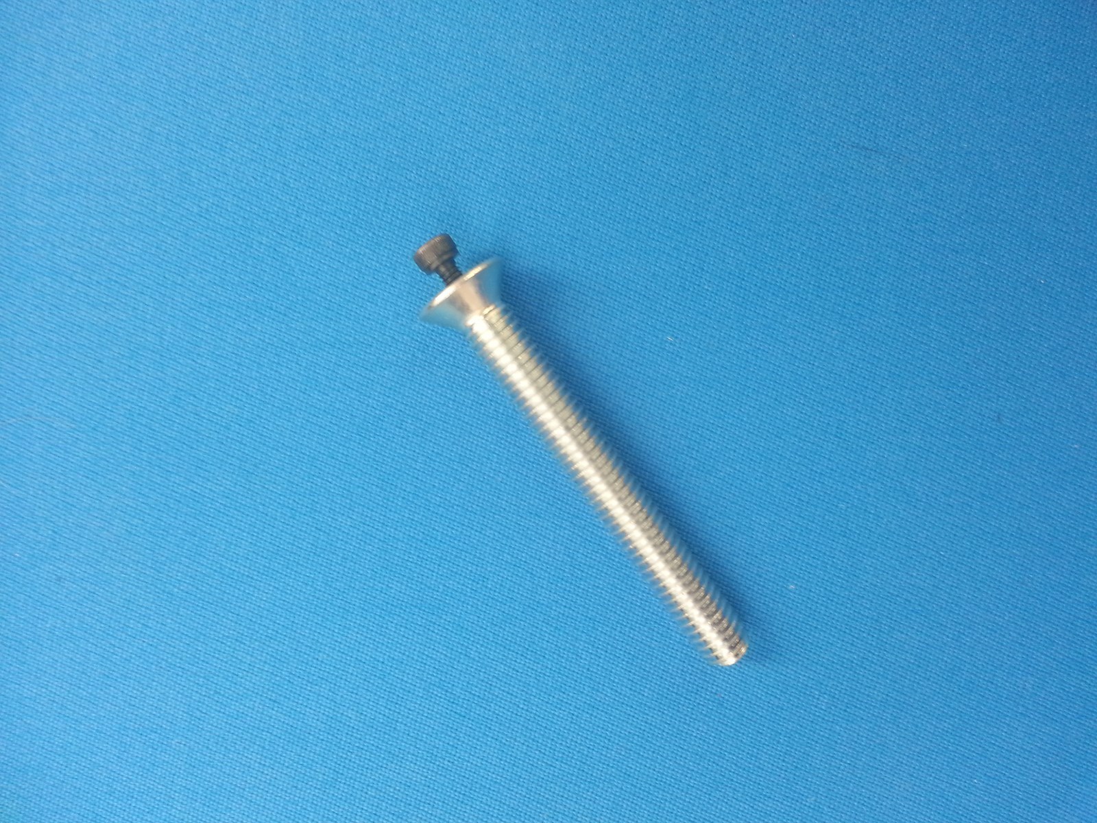 (1) 3" Steel 1.25 oz. Pool Cue Weight Bolt  pre-drilled w/ 8/32 allen head screw