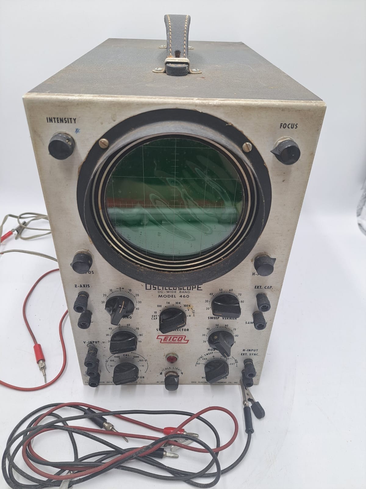 Vintage EICO Oscilloscope Model 460 DC Wide Band-For Parts