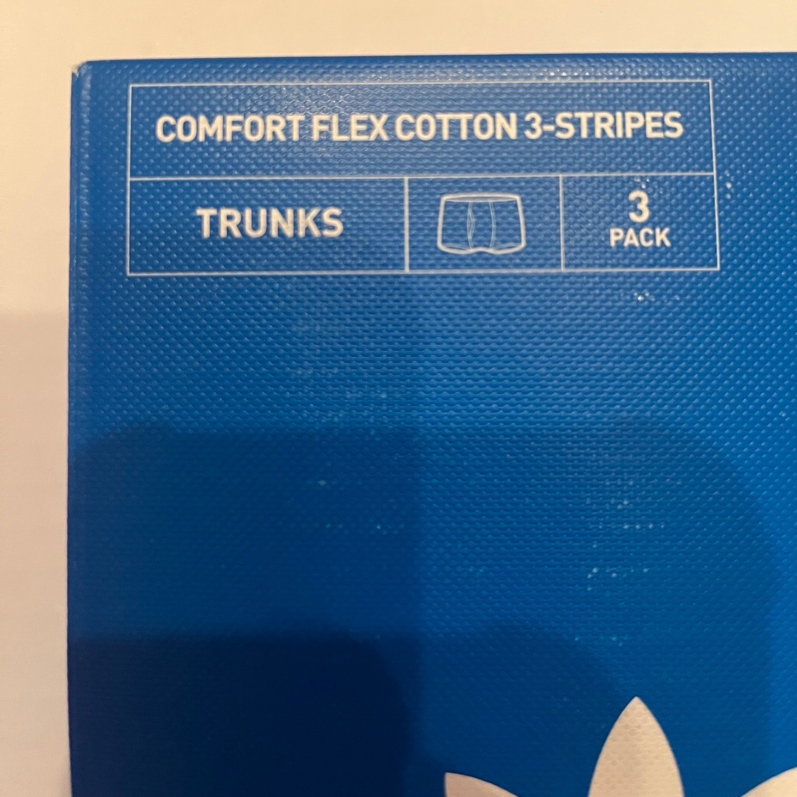 Adidas 3 Pack Comfort Flex Cotton 3 Stripes Boxer Trunks Size Large 36-38