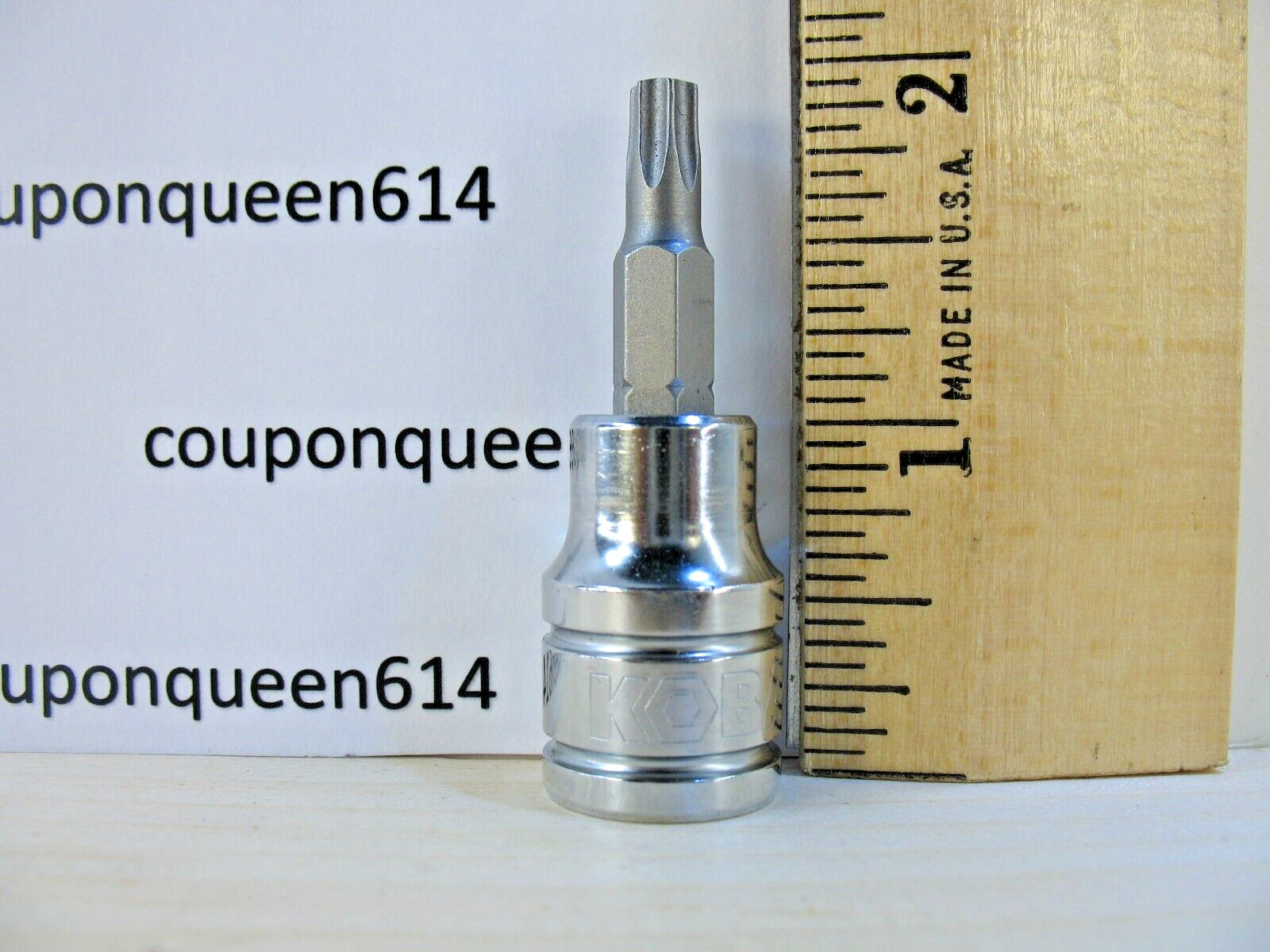 Kobalt 81970-0622, 3/8" Drive Tamper Proof Torx Bit Socket TT27 - Brand New