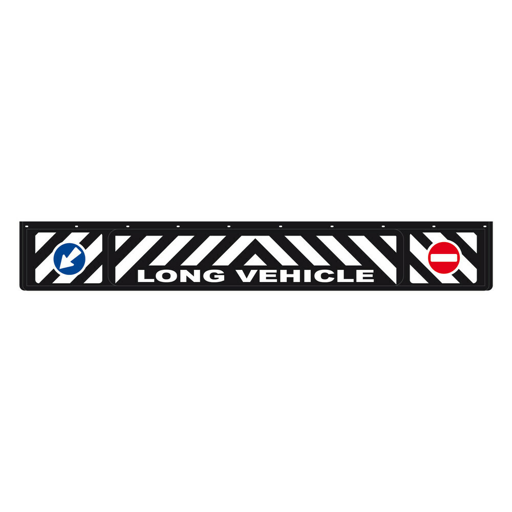 Long Vehicle Black - Lorry Trailer Mud Flap 240x35cm Long Pendant Protection