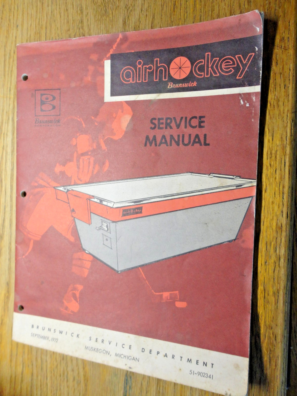 Brunswick 4 X 8, AIR HOCKEY table, Service, Parts, Rules, & Schematics Manual