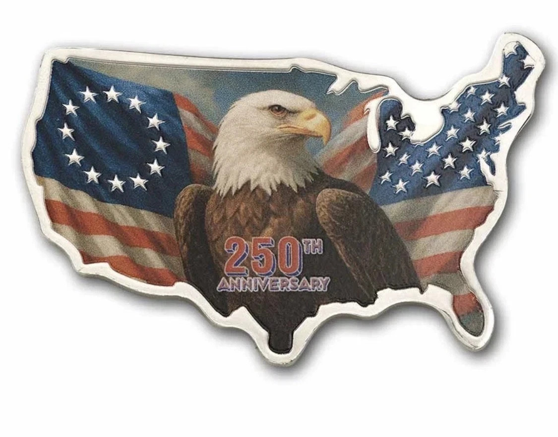 2026 USA 250th Anniversary Stars & Stripes 1 oz .9999 Silver Coin PAMP
