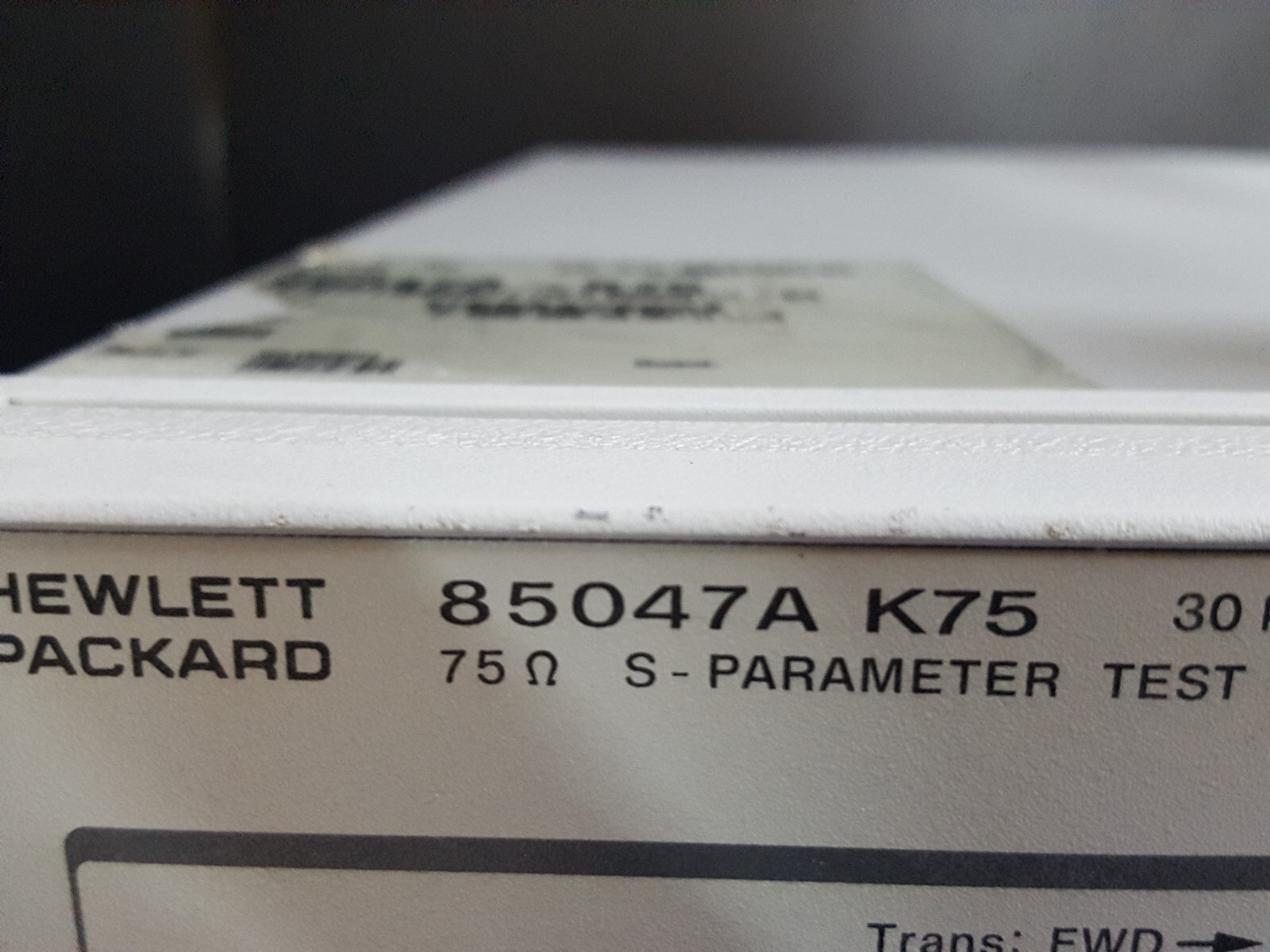 HP 85047A K75: 75Ohm S-Parameter Test Set, 30KHz - 3.0GHz, Untested (9004)
