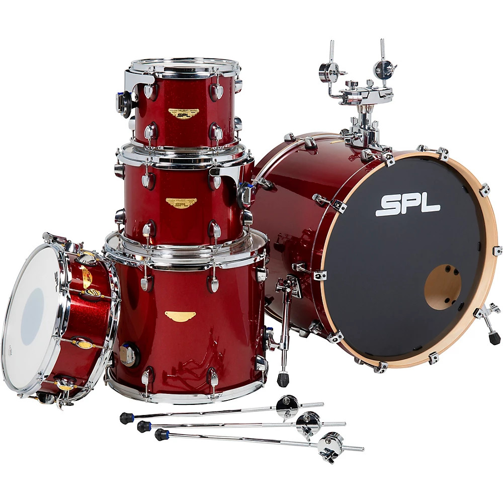 Sound Percussion Labs Velocity 5Piece Shell Pack Ruby Sequin Refurbished