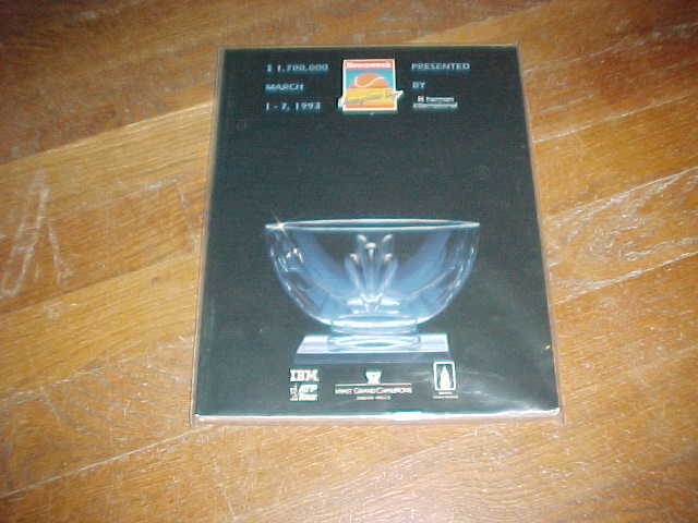 1993 Newsweek Champions Cup Tennis Program Jim Courier Mary Joe Fernández Champs