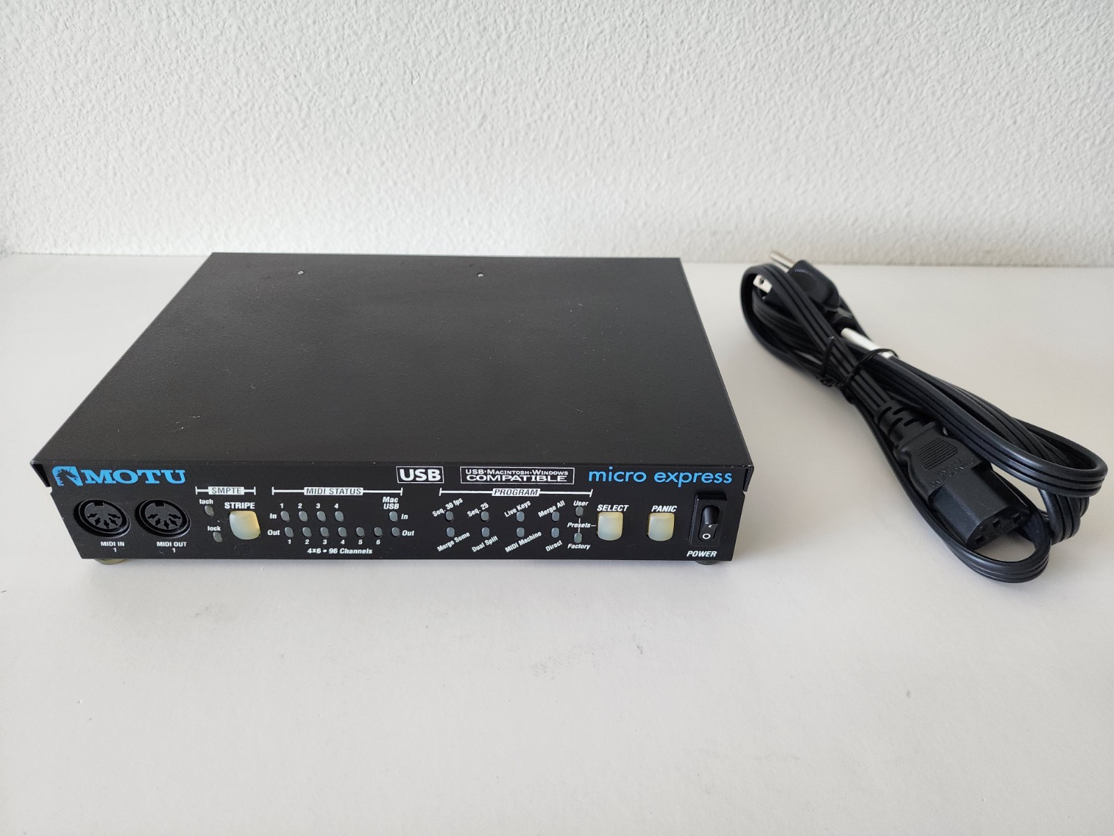 MOTU Micro Express 4x6 USB MIDI Interface With SMPTE