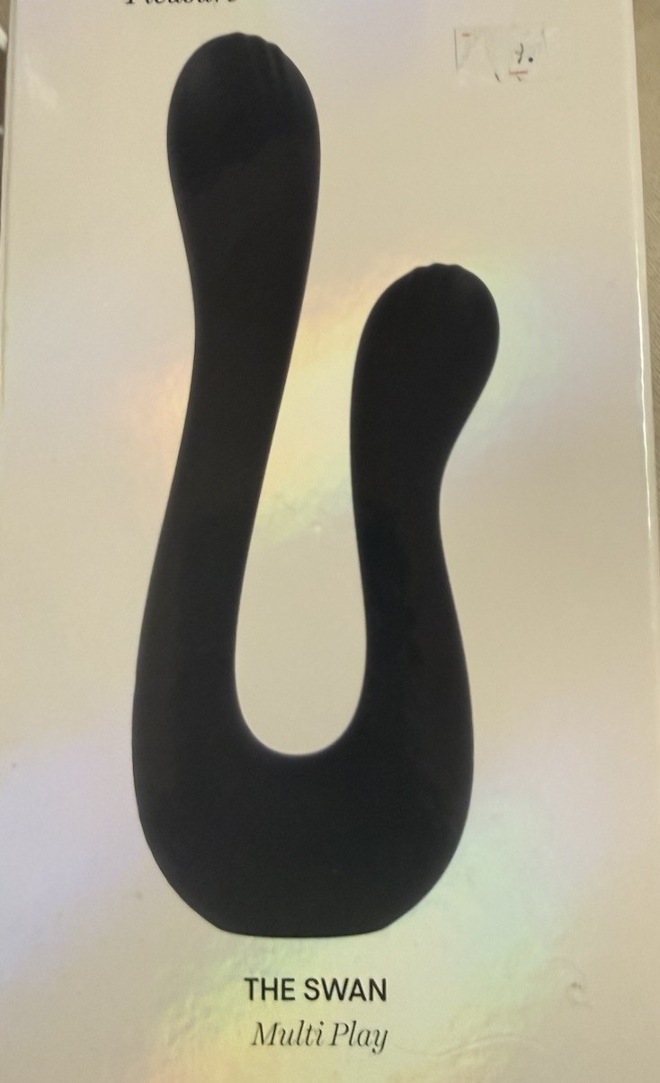 Playboy Pleasure The Swan Dual Shaft Silicone Vibrator - Brand New In Box