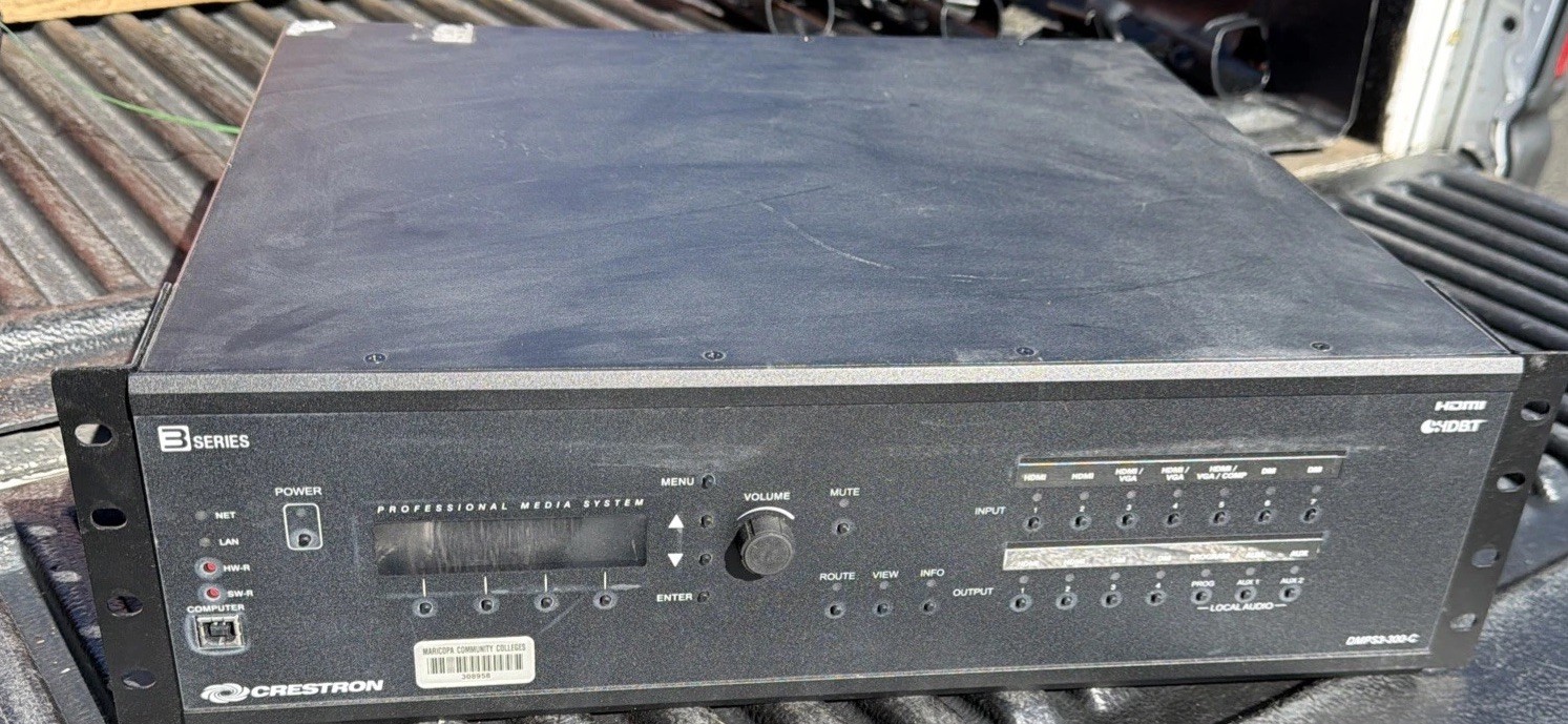 Crestron DMPS3-300-C HDMI Professional Digital Media Presentation System Rack