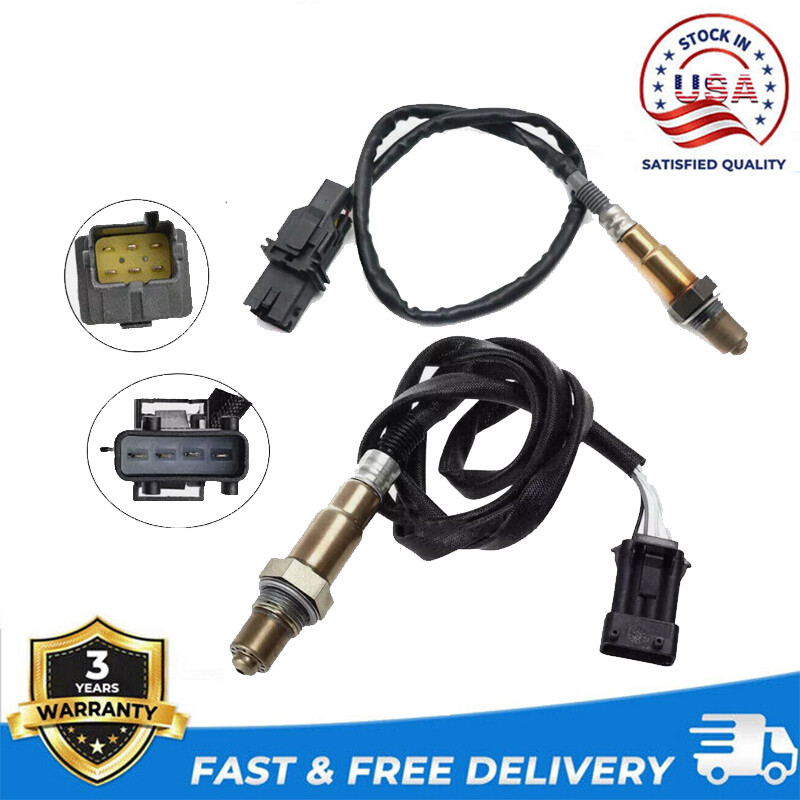 2pcs Oxygen Sensor Upstream & Downstream For Volvo C30 C70 S40 S60 V50 L5 2.5L