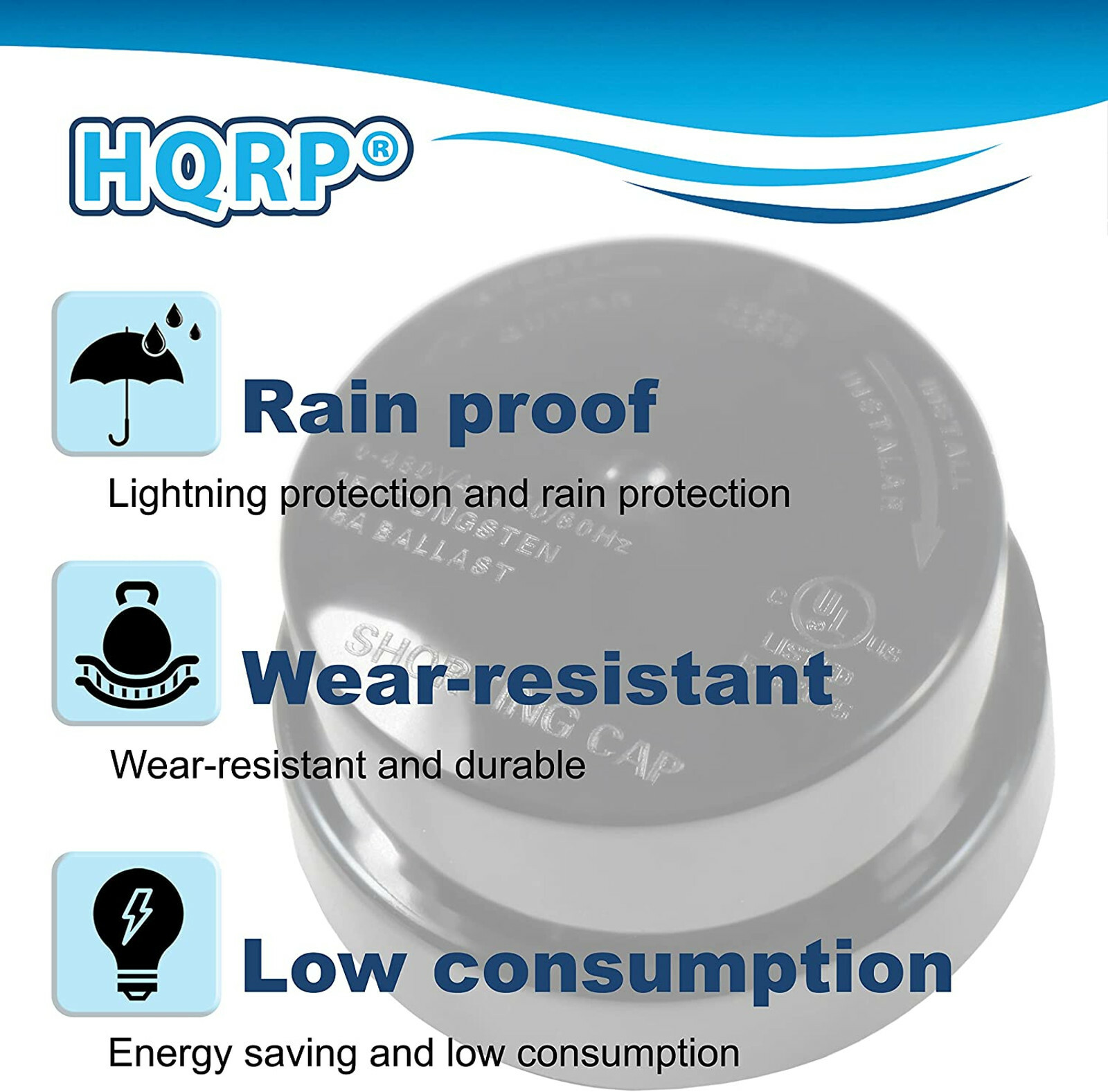 2-Pack Photocell Sensor Shorting Cap Outdoor Light Switch Short Circuit Cap